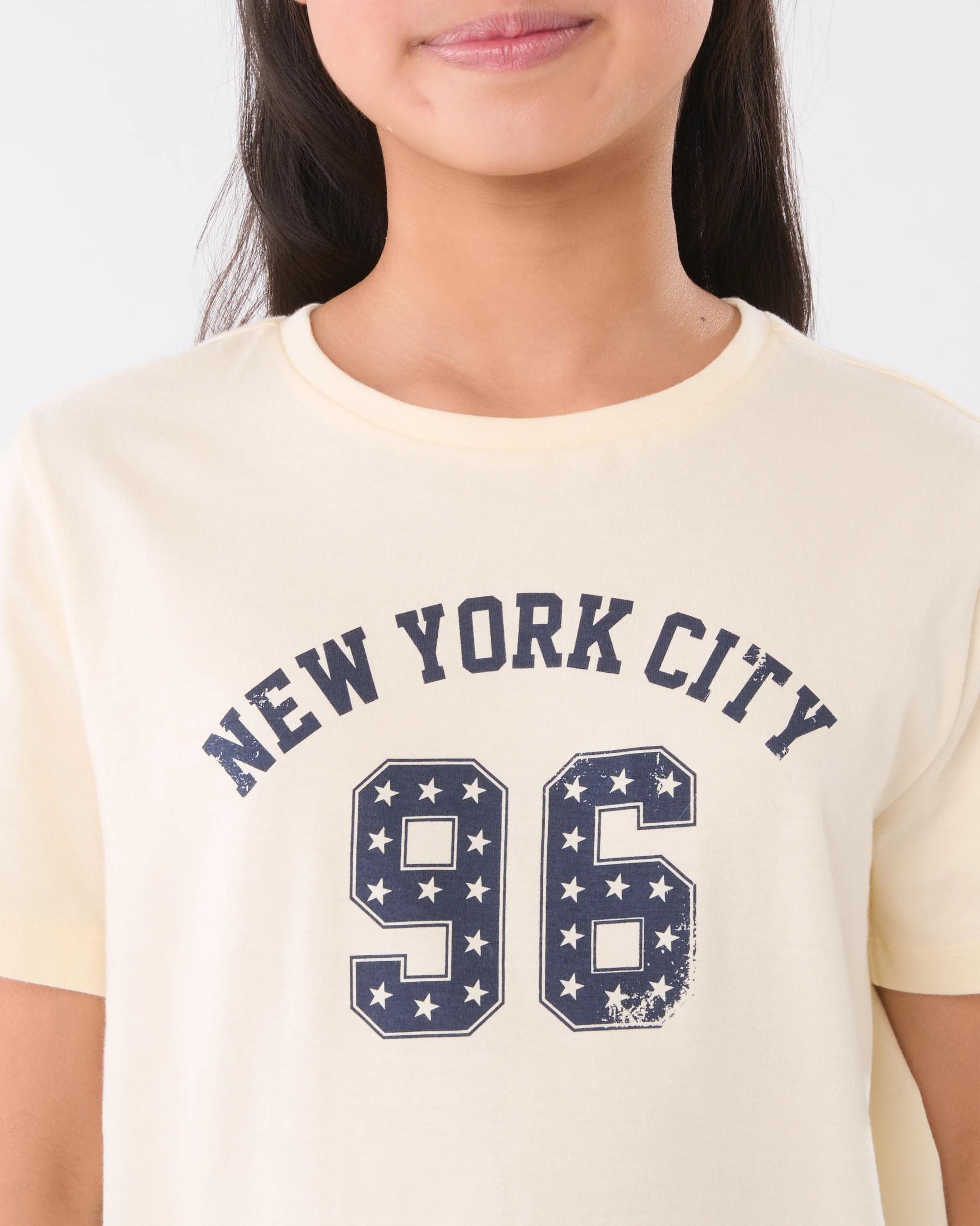4 Short Sleeve Print T-shirt Ylw Typo, 4 of 6