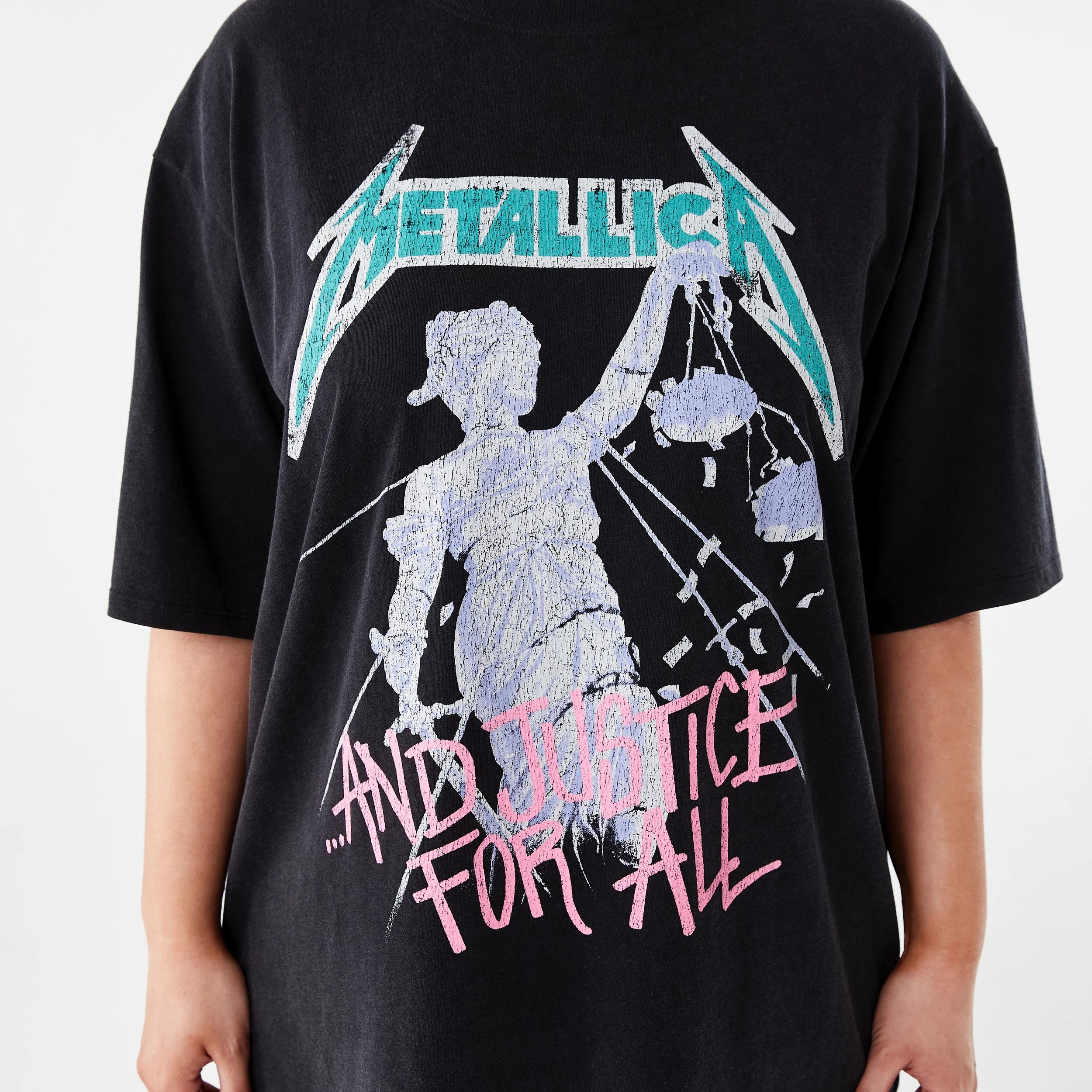5 Short Sleeve Oversized Metallica License T-shirt METALLICA WASHED BLACK, 5 of 5