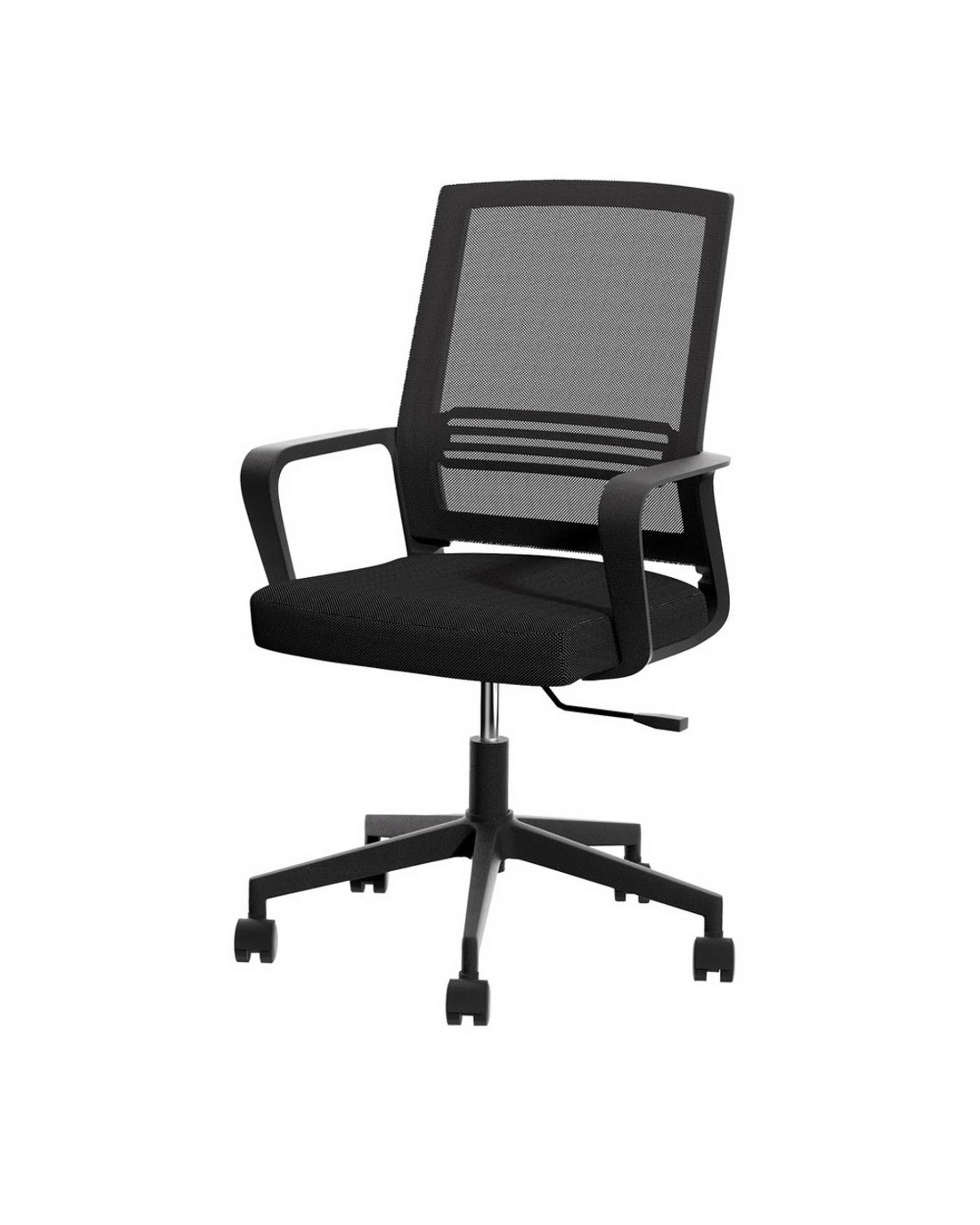 2 Artiss Mesh Office Chair Computer Desk Racing Armchair - Black, 2 of 7