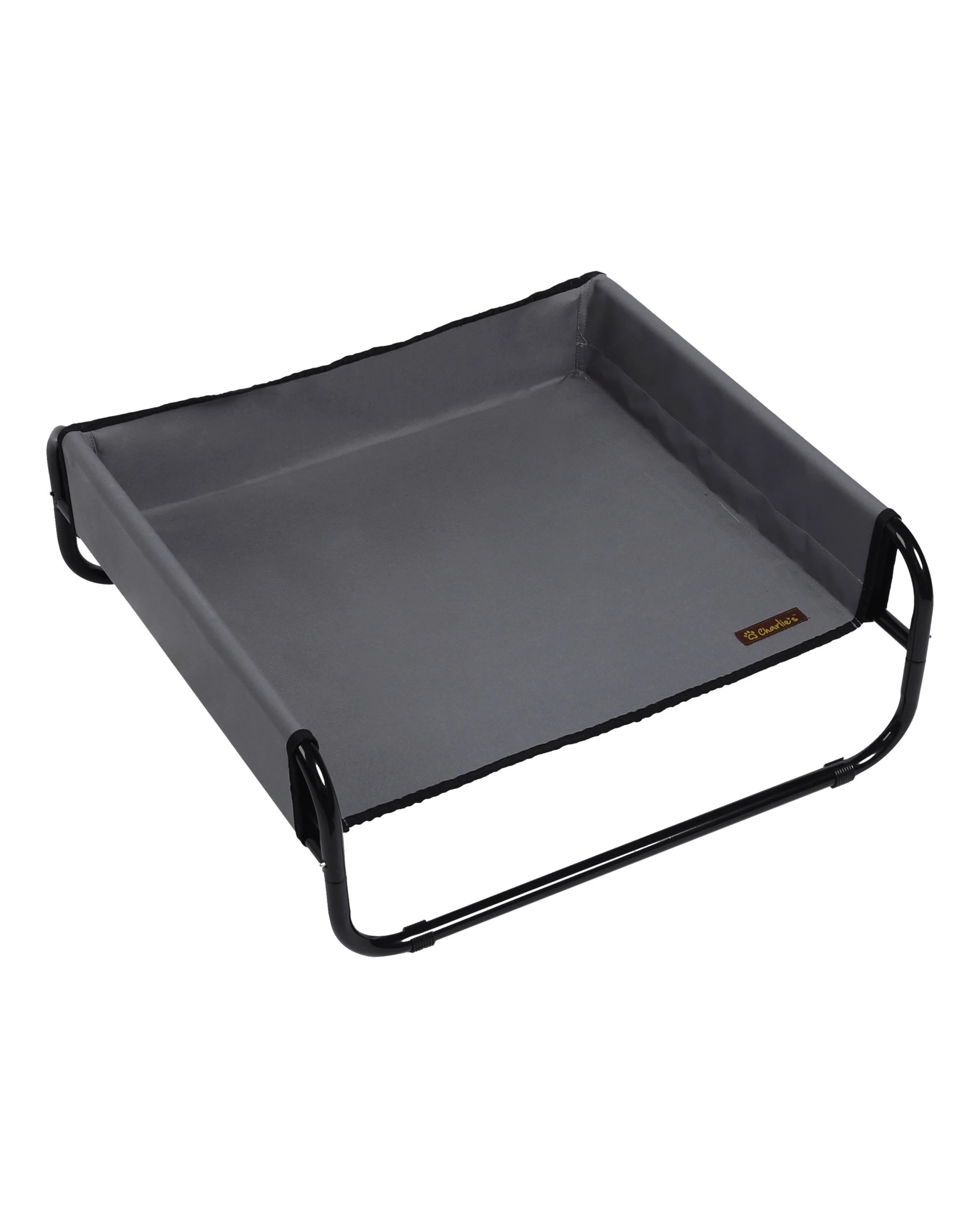 3 Charlie's High Walled Outdoor Trampoline Dog Bed Small - Grey, 3 of 5