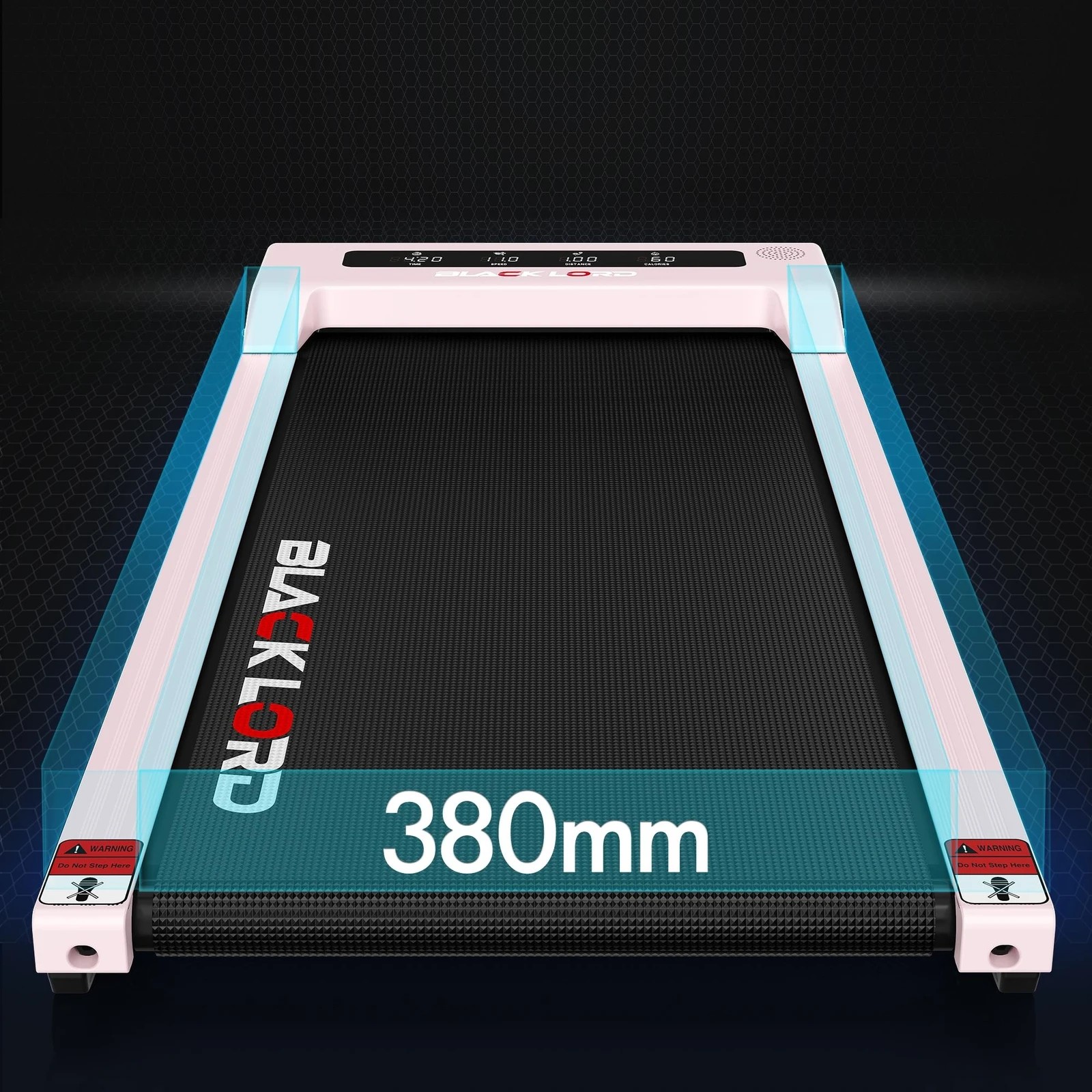 7 Black Lord Treadmill Electric Walking Pad Under Desk Home Office Fitness 38cm Belt - Pink, 7 of 10