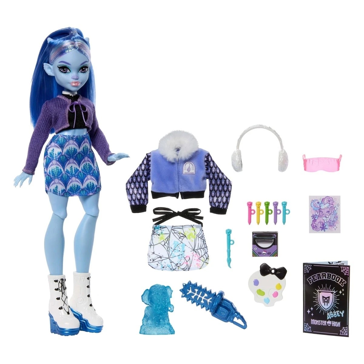 2 Monster High Fearbook Abbey Bominable Doll, 2 of 7
