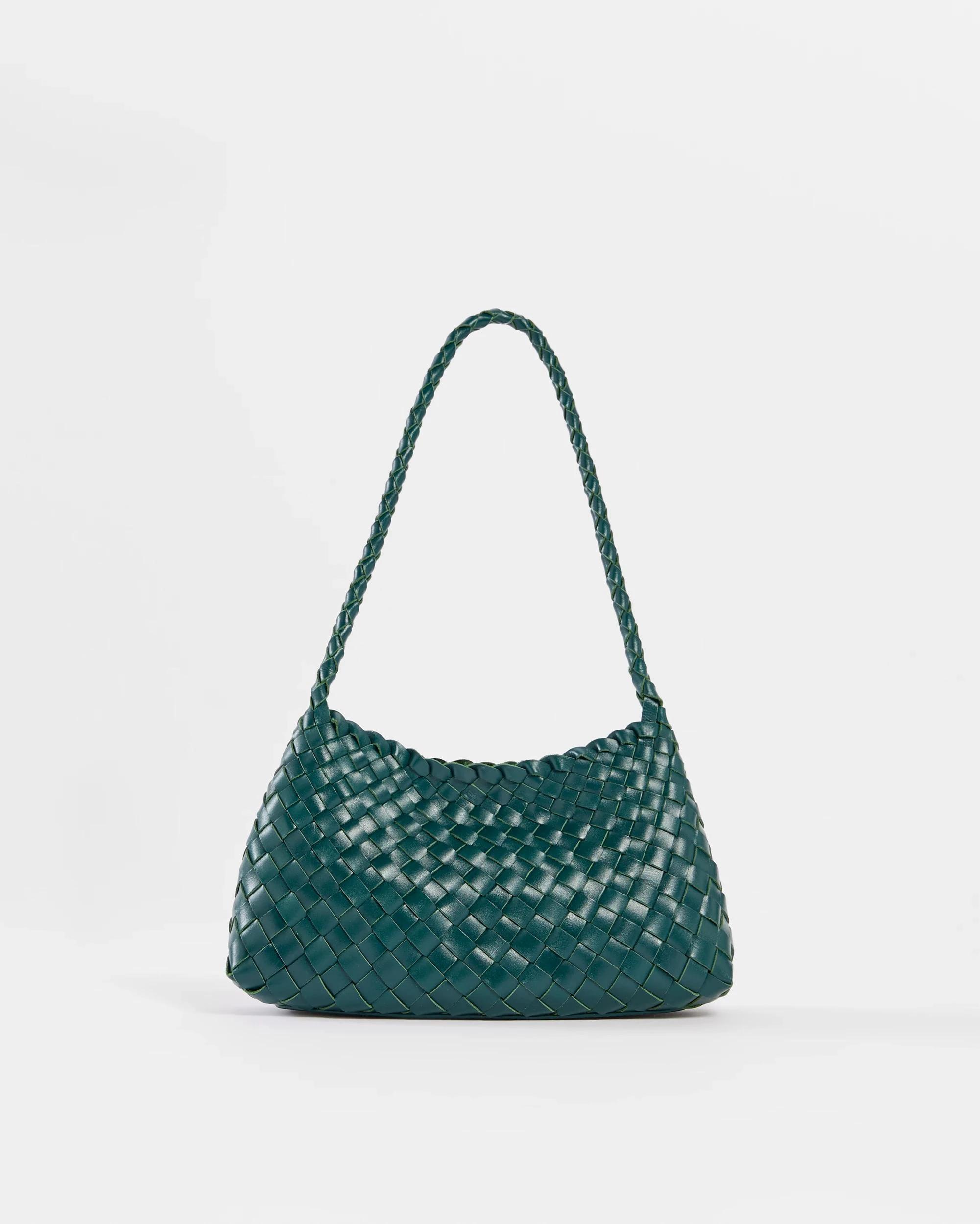 1 Target Genuine Leather Weave Shoulder Bag JADE, 1 of 2
