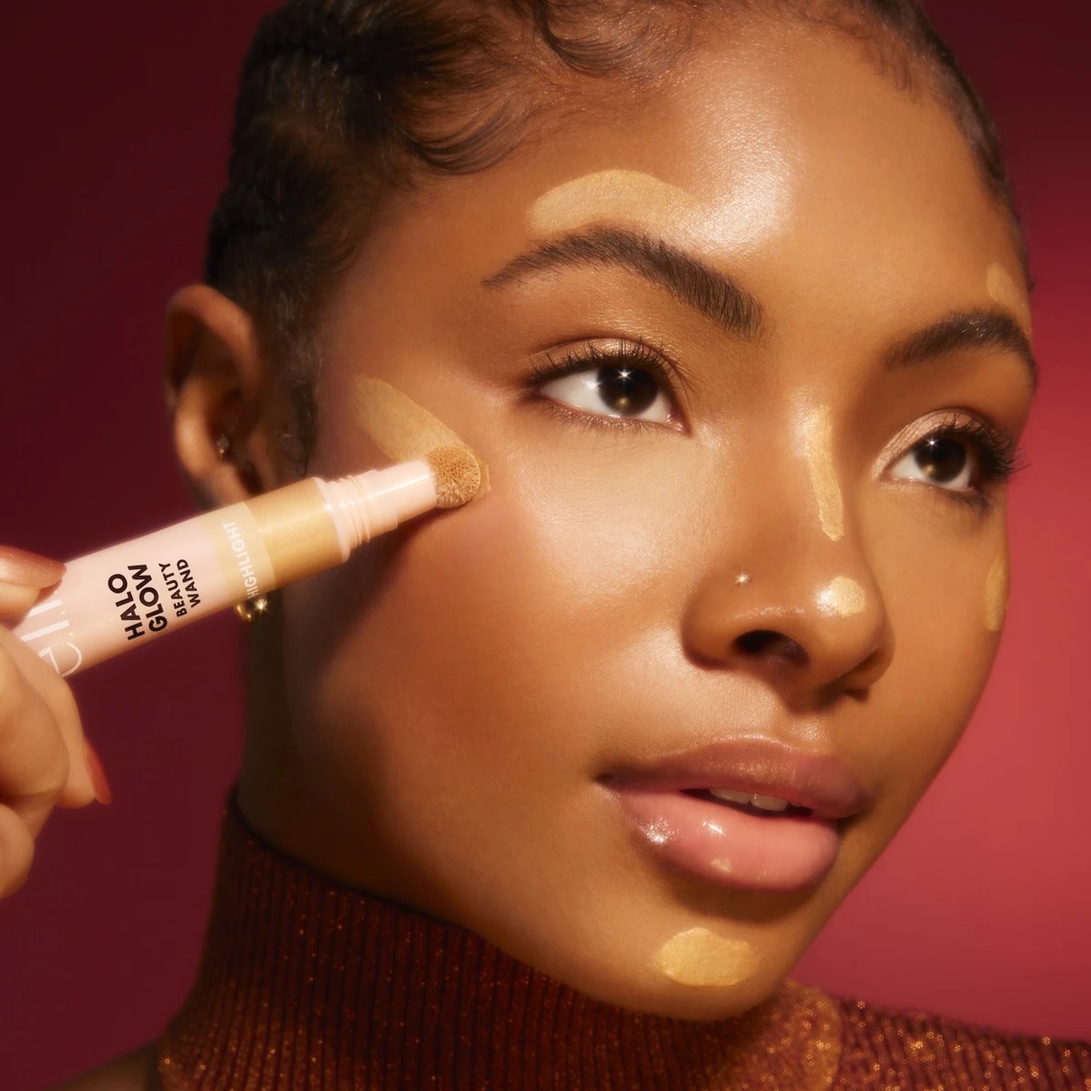 6 e.l.f. Halo Glow Highlight Beauty Wand - Liquid Gold, 6 of 7