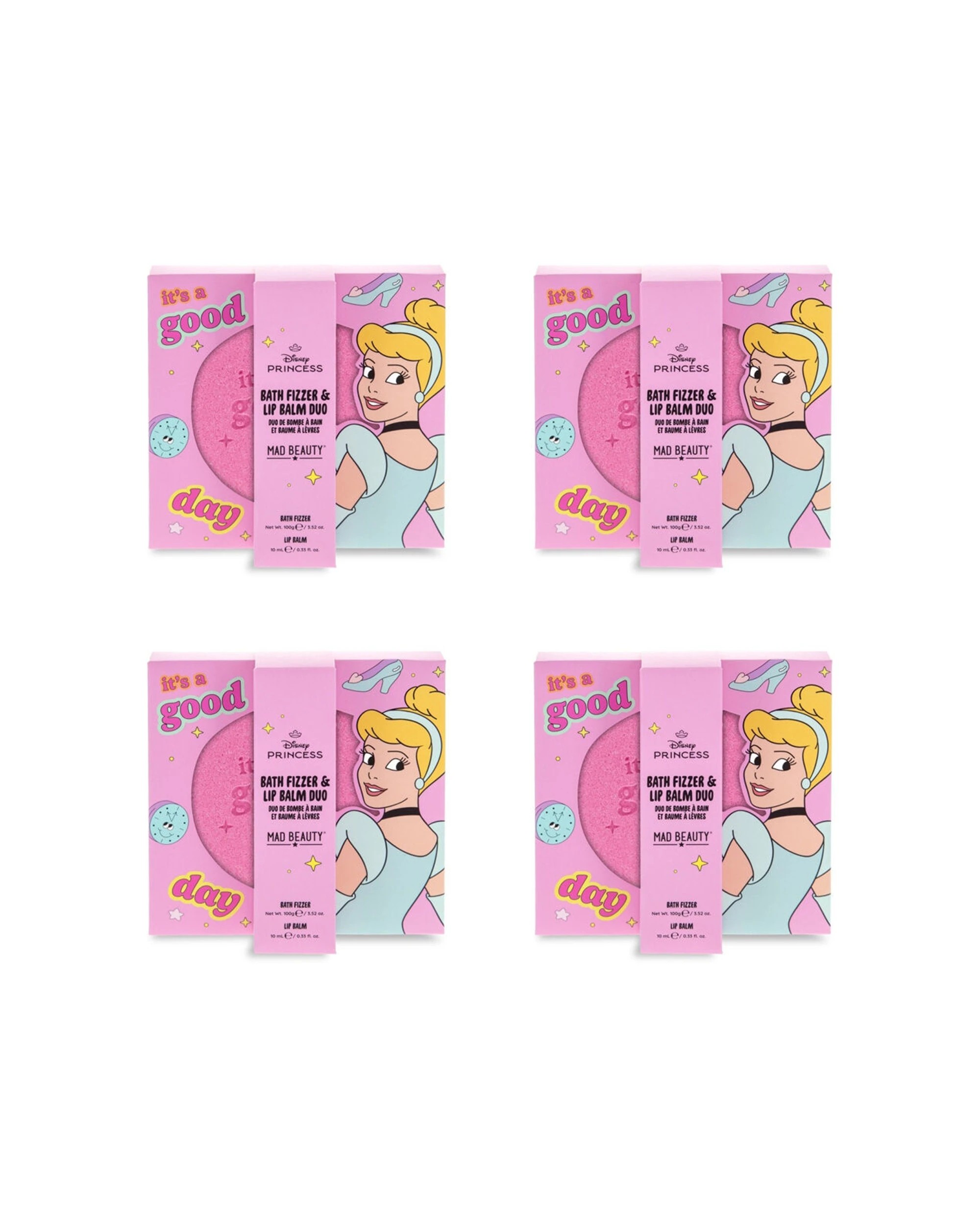 1 Disney Princess Express Yourself Bath Fizzer Lip Balm Set Cinderella 10ml 4PK - Multi, 1 of 4