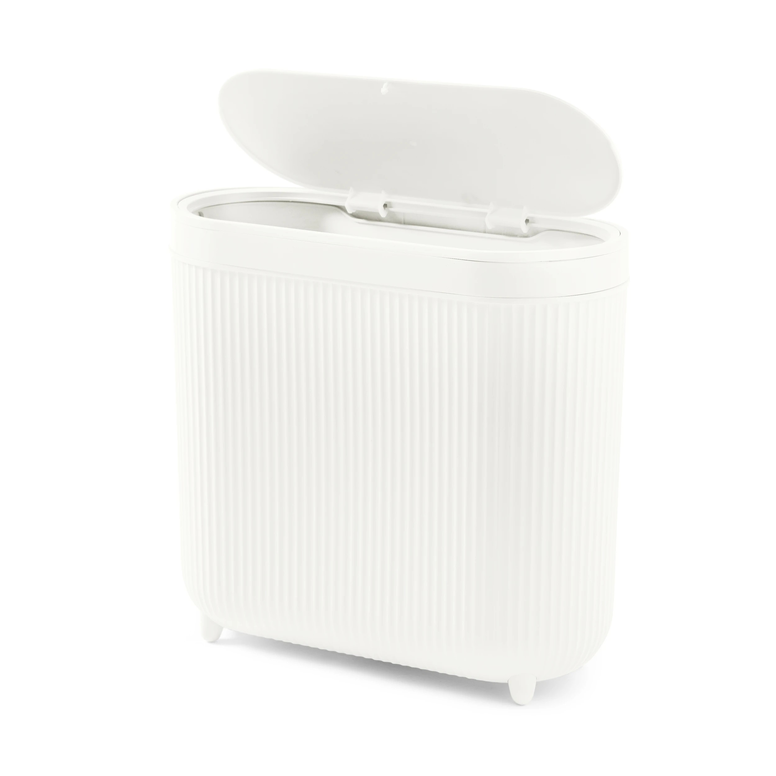 4 8L Push Top Bin - White, 4 of 10