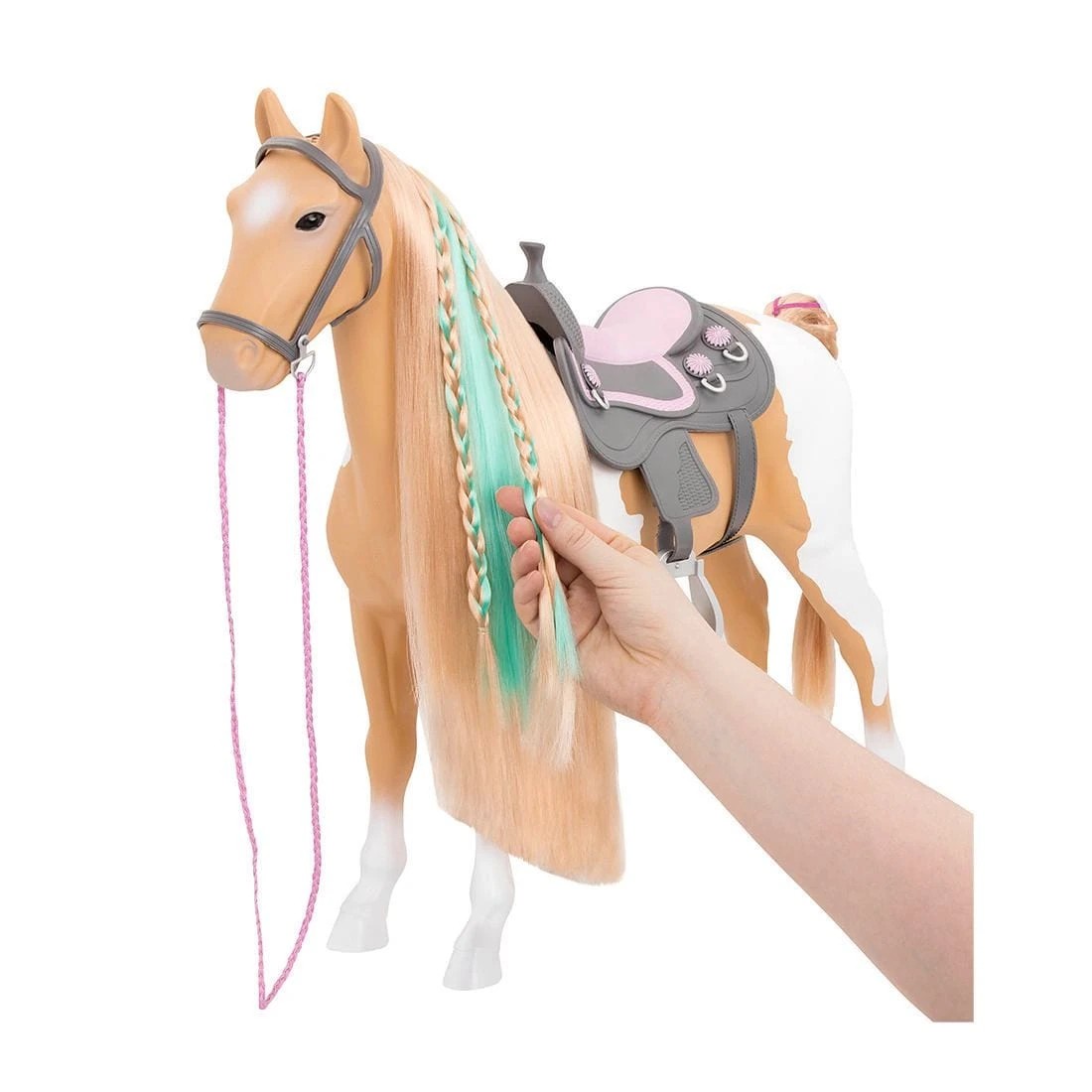 6 Our Generation From Hair to There Palomino Paint Hair Play Horse, 6 of 10