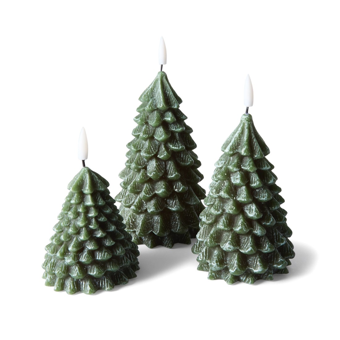 3 LED Christmas Tree Candle Set, 3 of 7