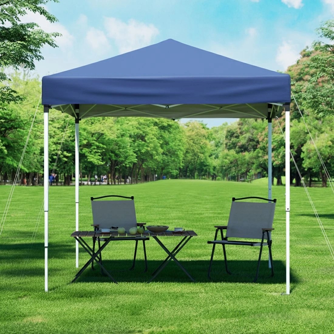 4 Instahut Gazebo 2x2m Outdoor Patio Garden Marquee Shade - Blue, 4 of 6