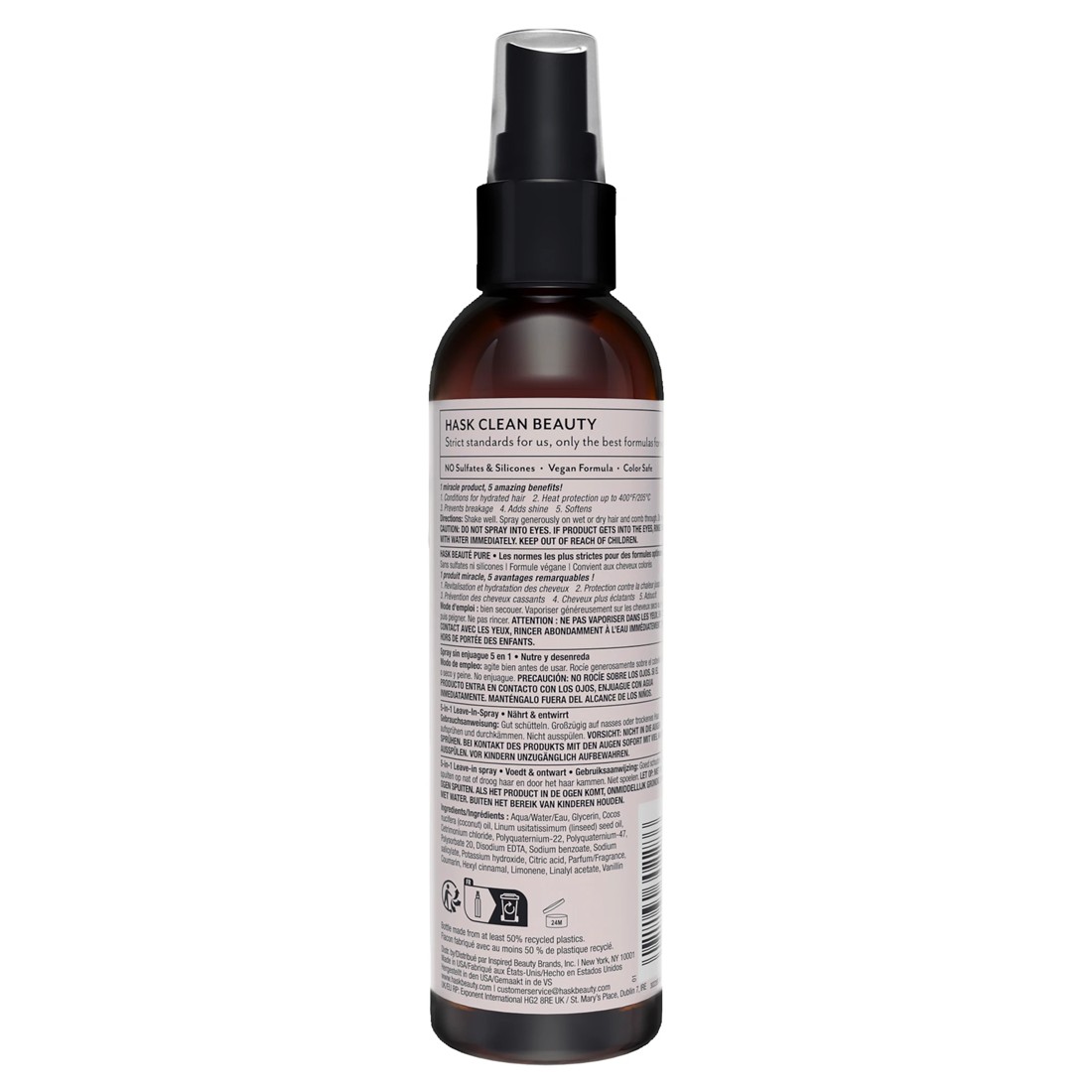 2 HASK 5-in-1 Leave-In Spray 175ml - Coconut Oil, 2 of 10