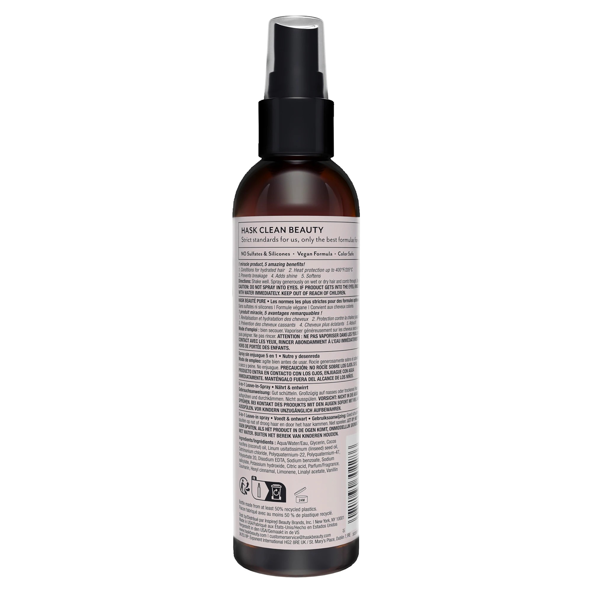 2 HASK 5-in-1 Leave-In Spray 175ml - Coconut Oil, 2 of 10