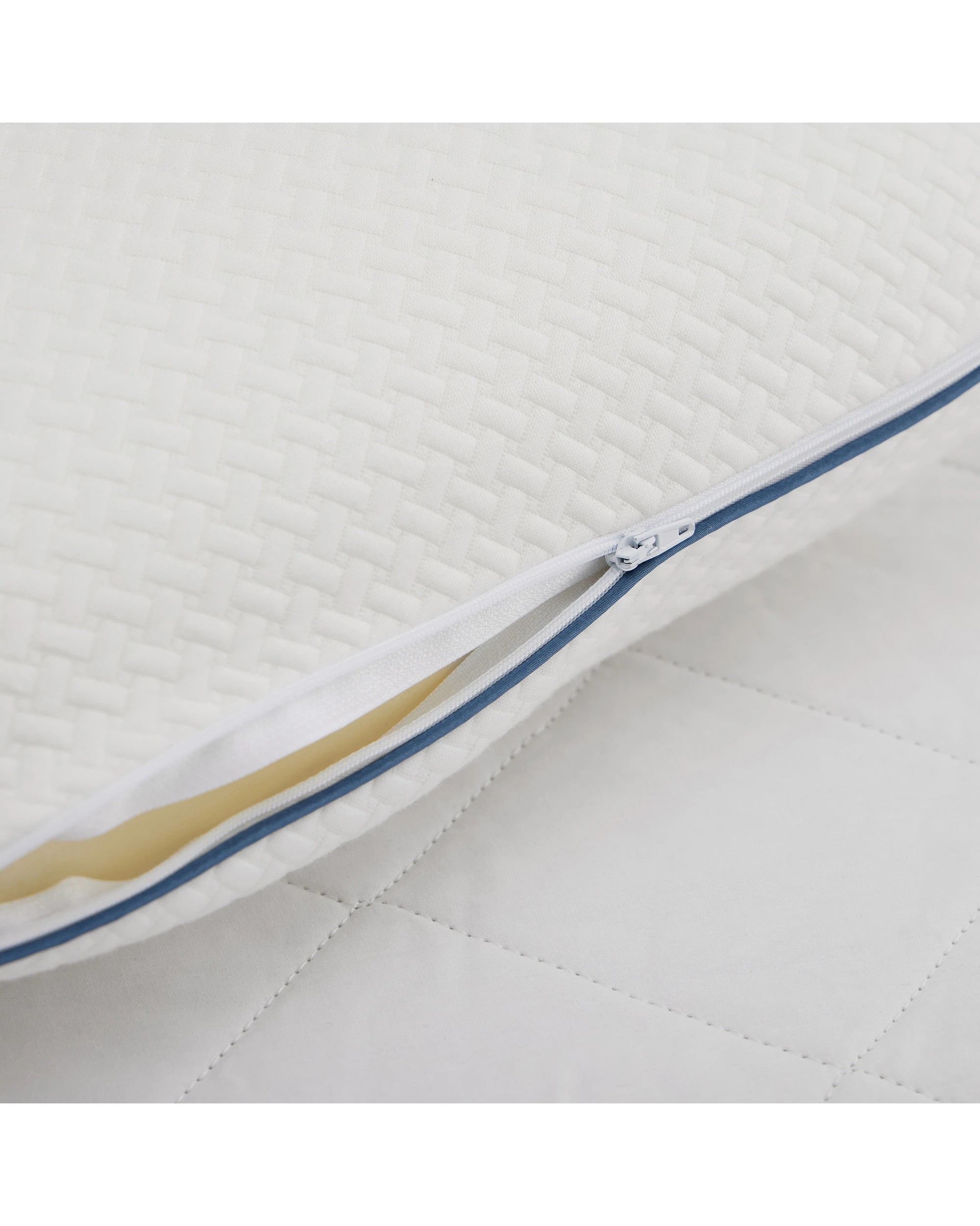 6 Dreamaker Tencel Cover Standard Memory Foam Pillow - White, 6 of 9