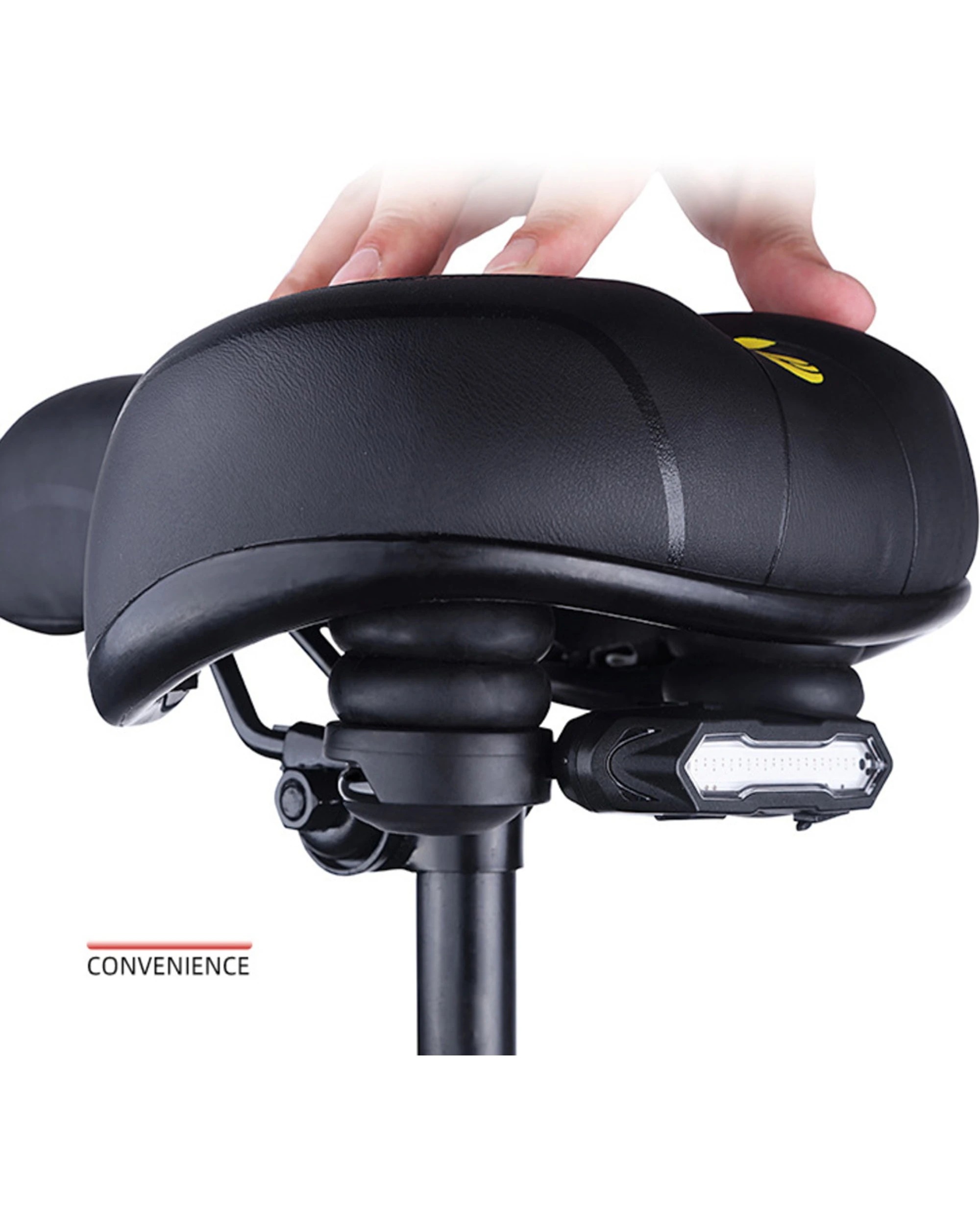 4 Sansai 9cm USB Rechargeable Bicycle Bike Tail Light with 5 Modes - Black, 4 of 6