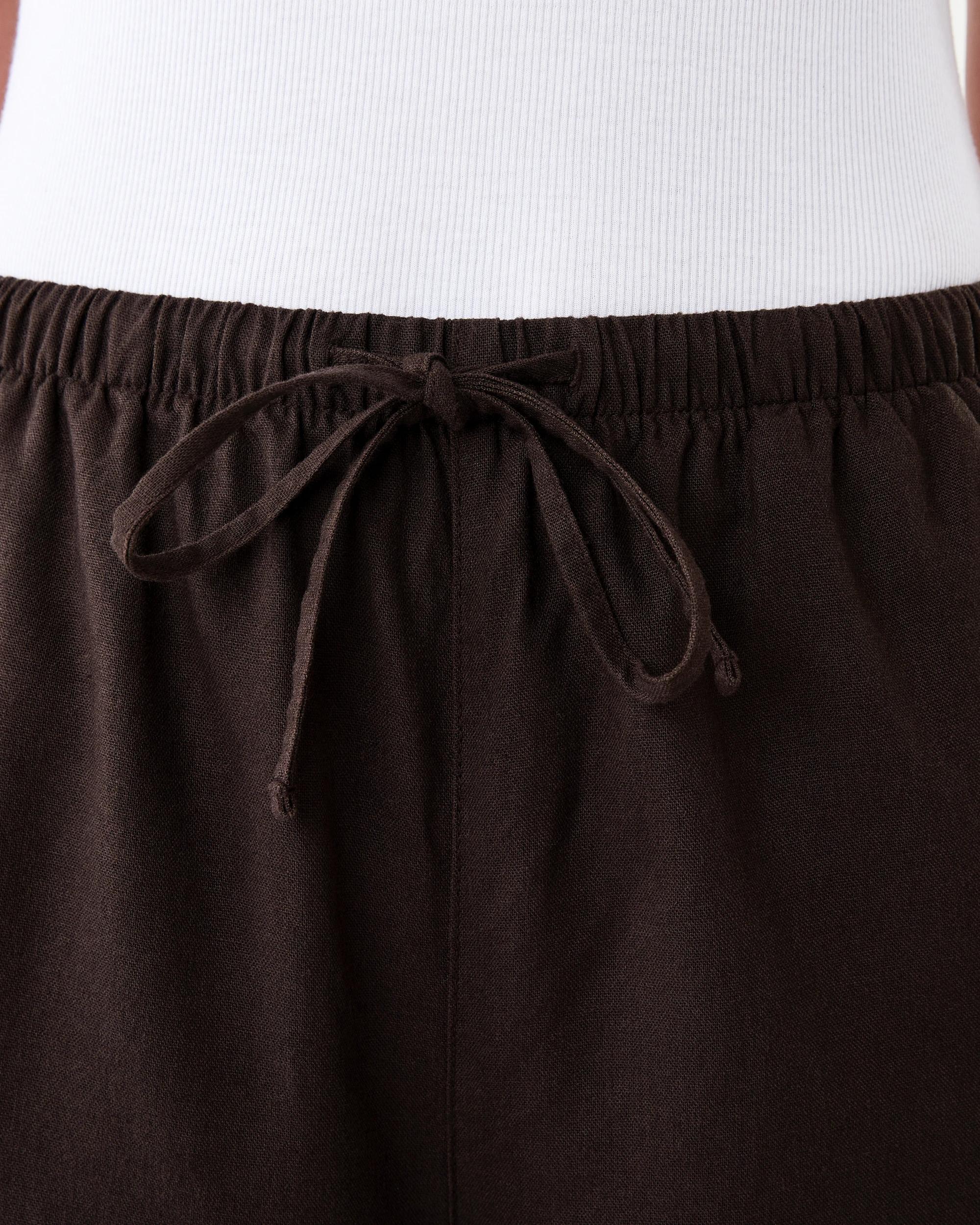 4 Tie Waist Bermuda Shorts Melt Brown, 4 of 5