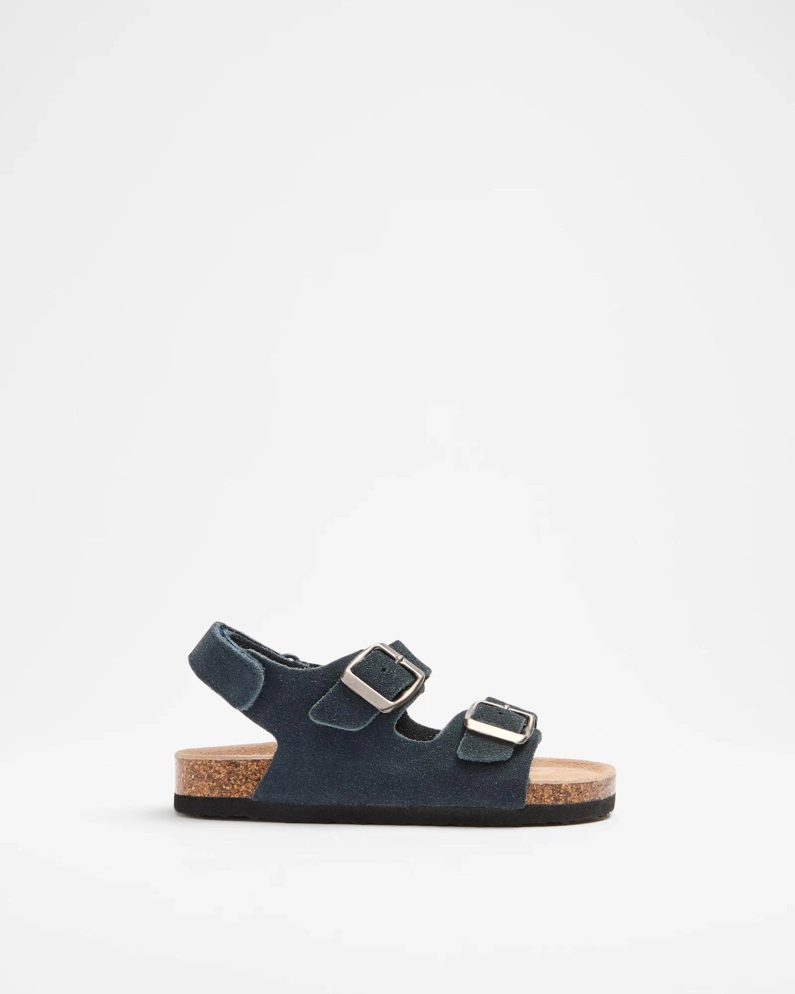 1 Target Kids Boys Leather Moulded Cork Sandal NAVY, 1 of 2