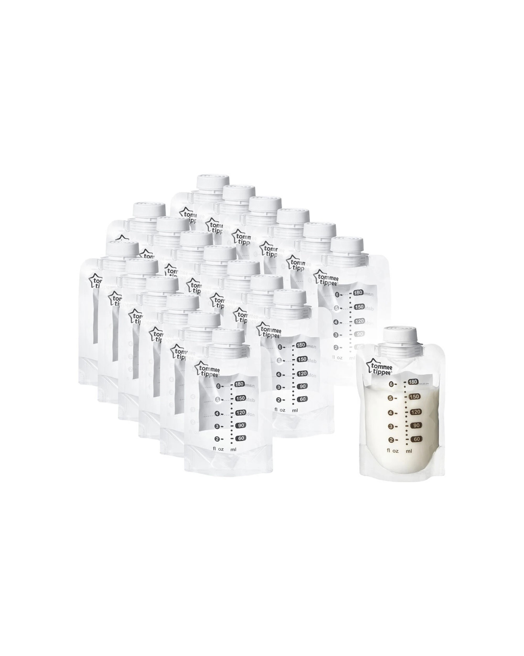 1 20pk Tommee Tippee Breast Milk Pouches
 - Clear, 1 of 3