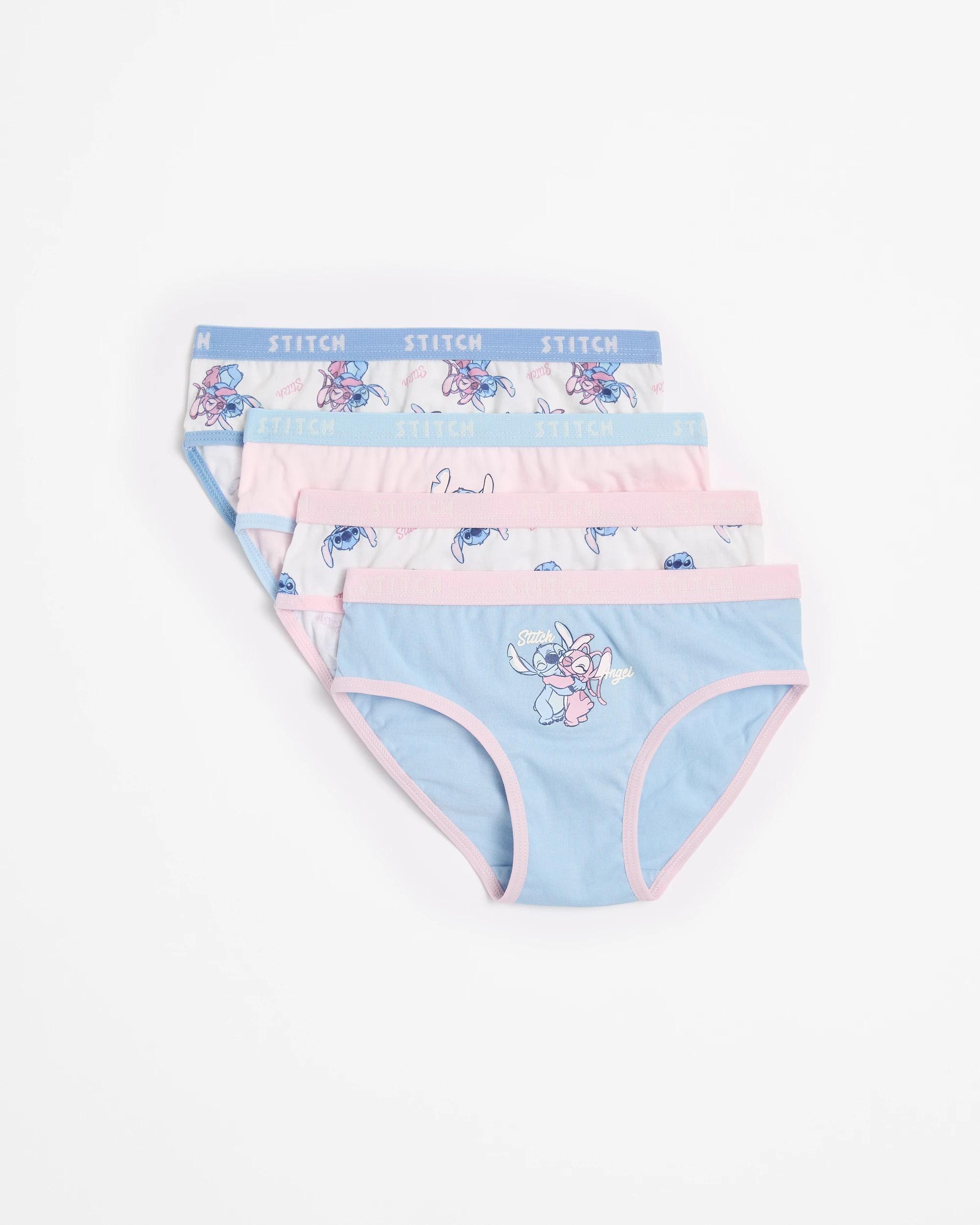 1 Disney Lilo & Stitch Girls' Briefs 4 Pack — Australian Cotton, Multi (size 3-4) MULTI, 1 of 2