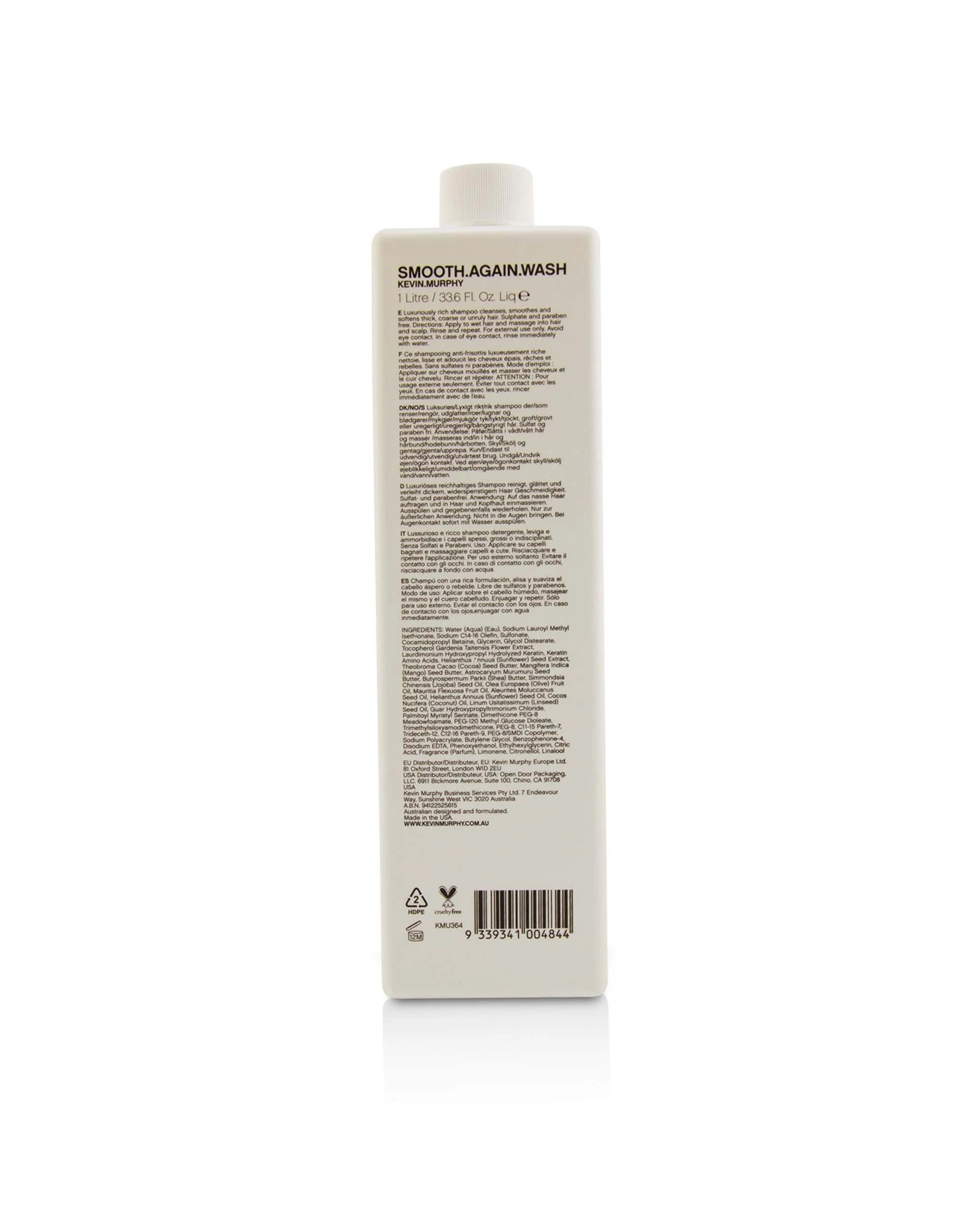 2 Kevin.Murphy Smooth.Again.Wash (Smoothing Shampoo - For Thick, Coarse Hair)  1000ml/33.8oz, 2 of 4