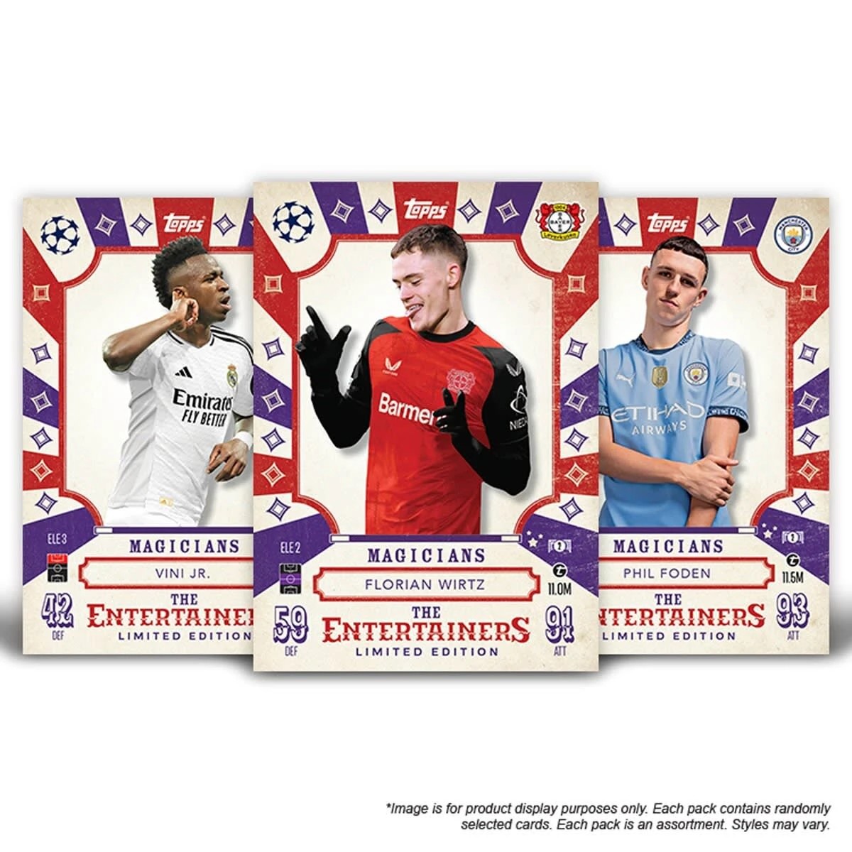 7 Topps Match Attax UEFA League Season 2024/2025 Booster Tin Set - Assorted, 7 of 10