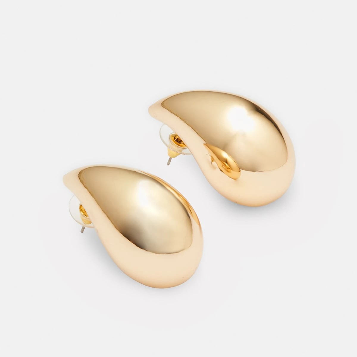 2 Large Teardrop Earrings - Gold Tone, 2 of 5