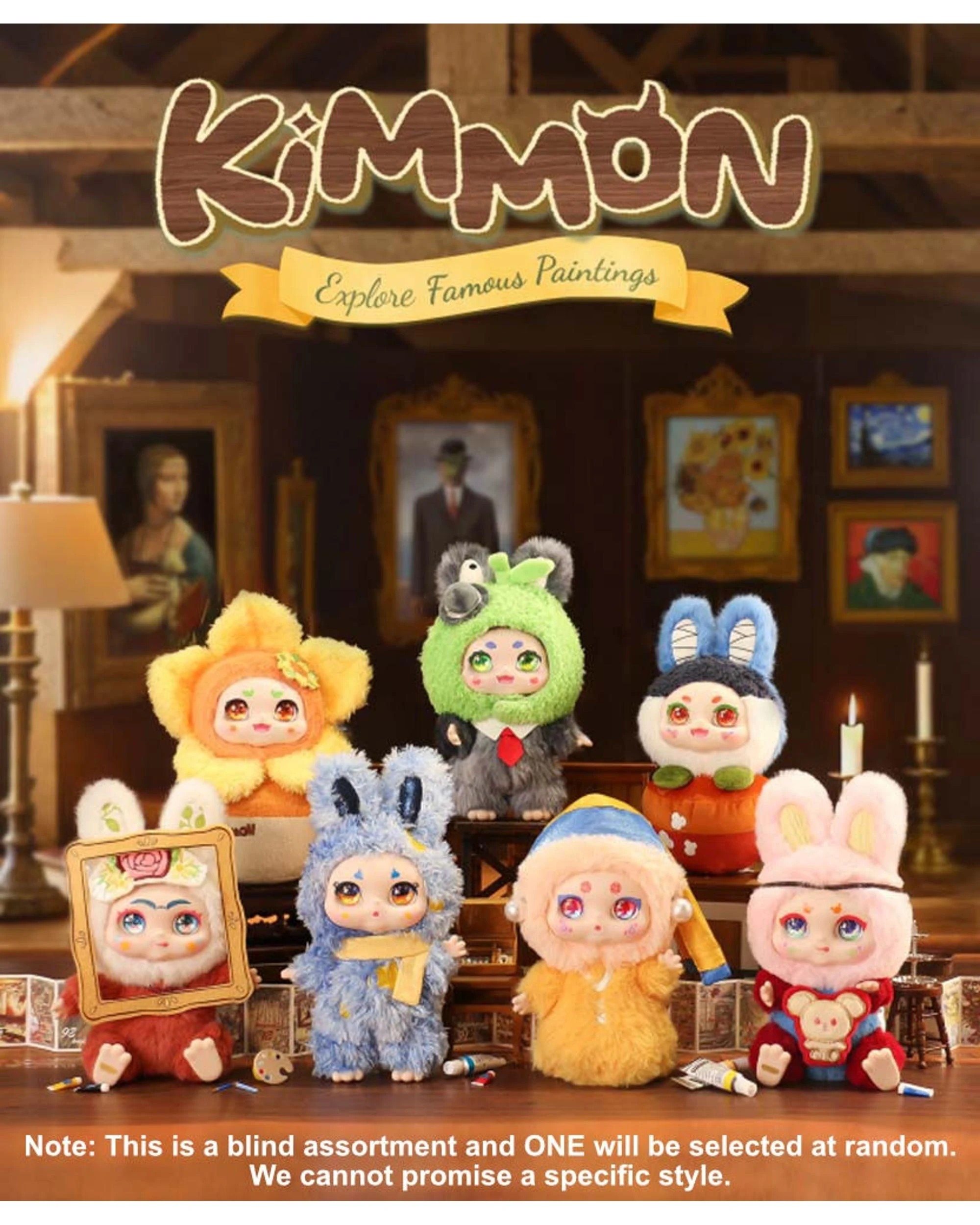3 Kimmon Explore Famous Paintings Plush Doll Blind Box, 3 of 10