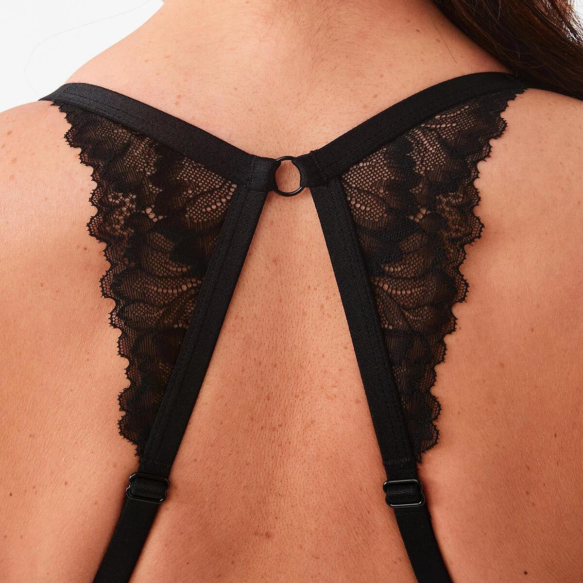 8 2 Pack Racer Back T-shirt Bras LIGHT FAWN, BLACK, 8 of 9