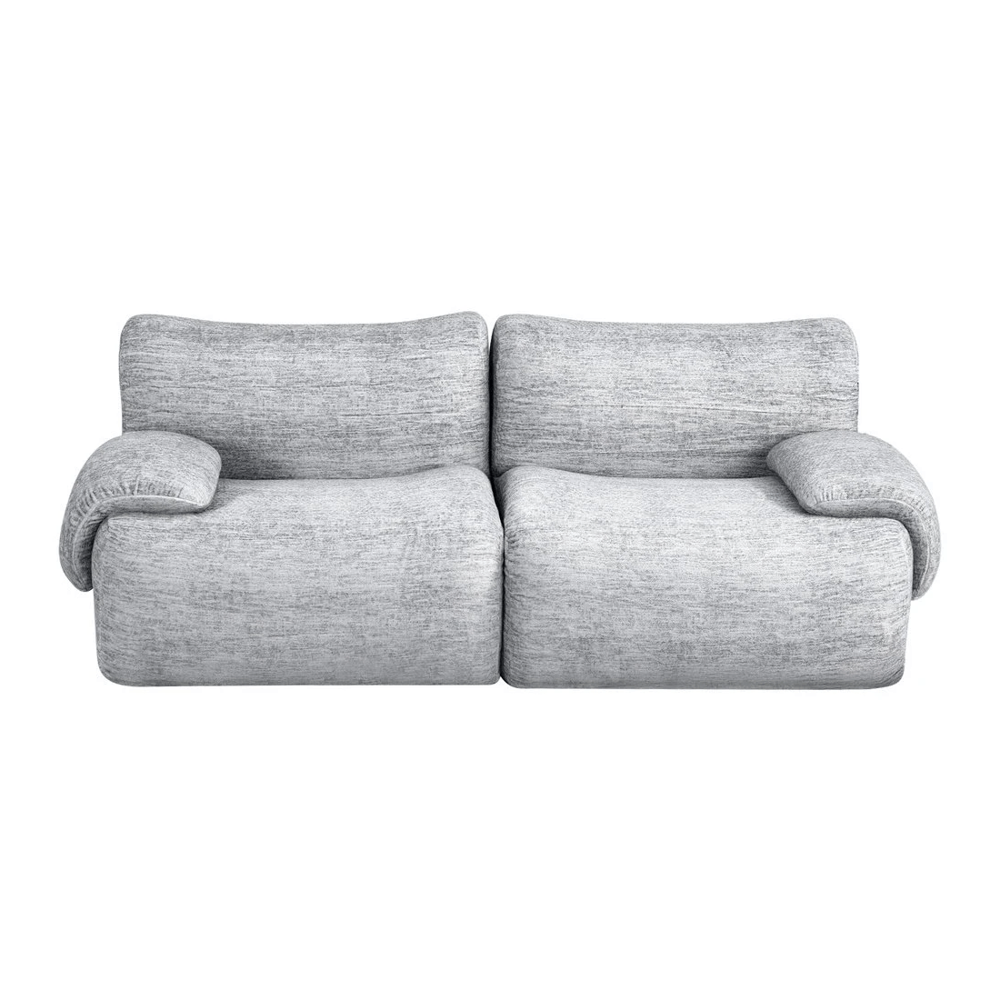 1 Artiss 2 Seater Sofa Modular Sectional Sofas Couch Bed No Assembly Living Room - Grey, 1 of 7