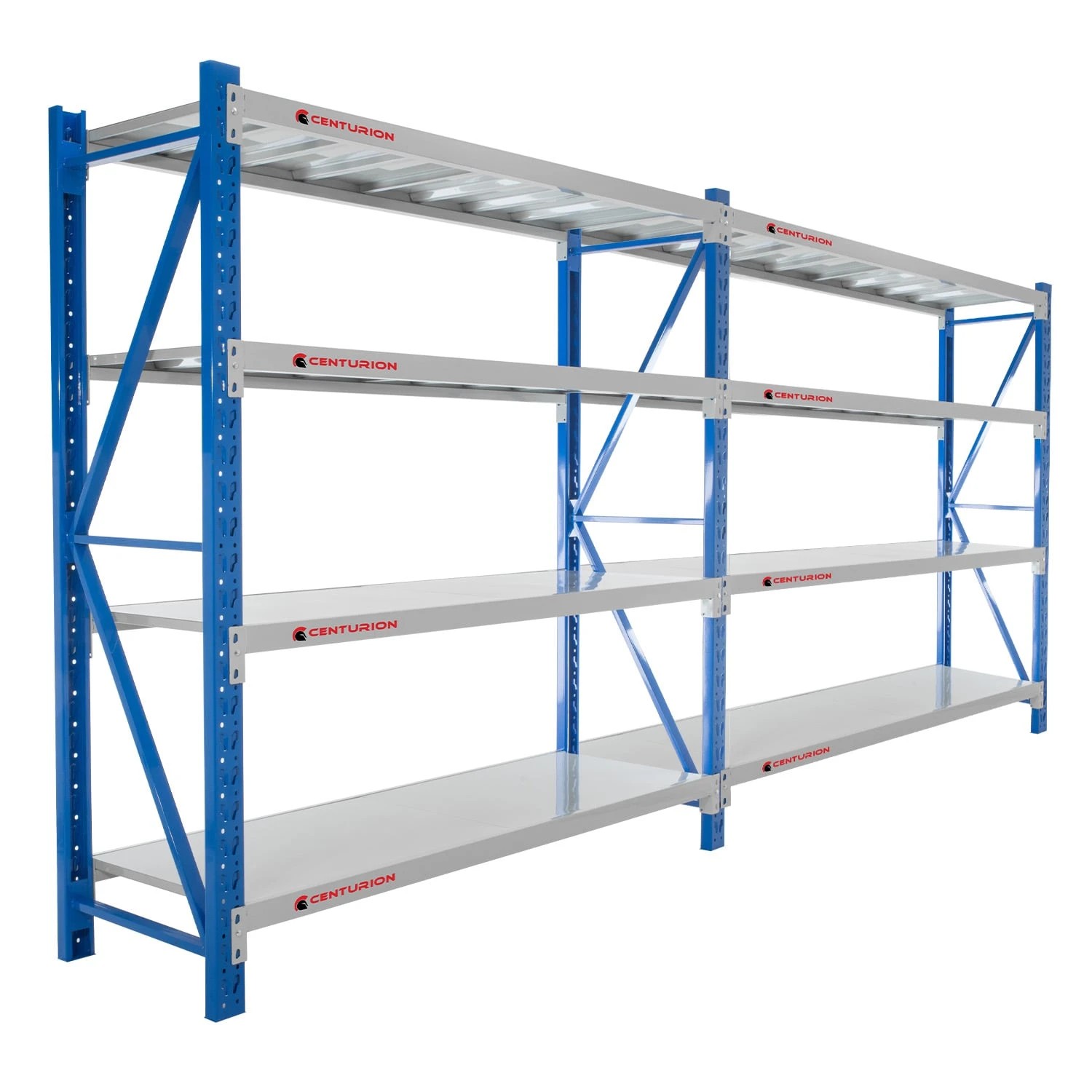 1 Centurion Standard 2 Bay 4M Wide Heavy DutyShelving 400kg - Blue, 1 of 9