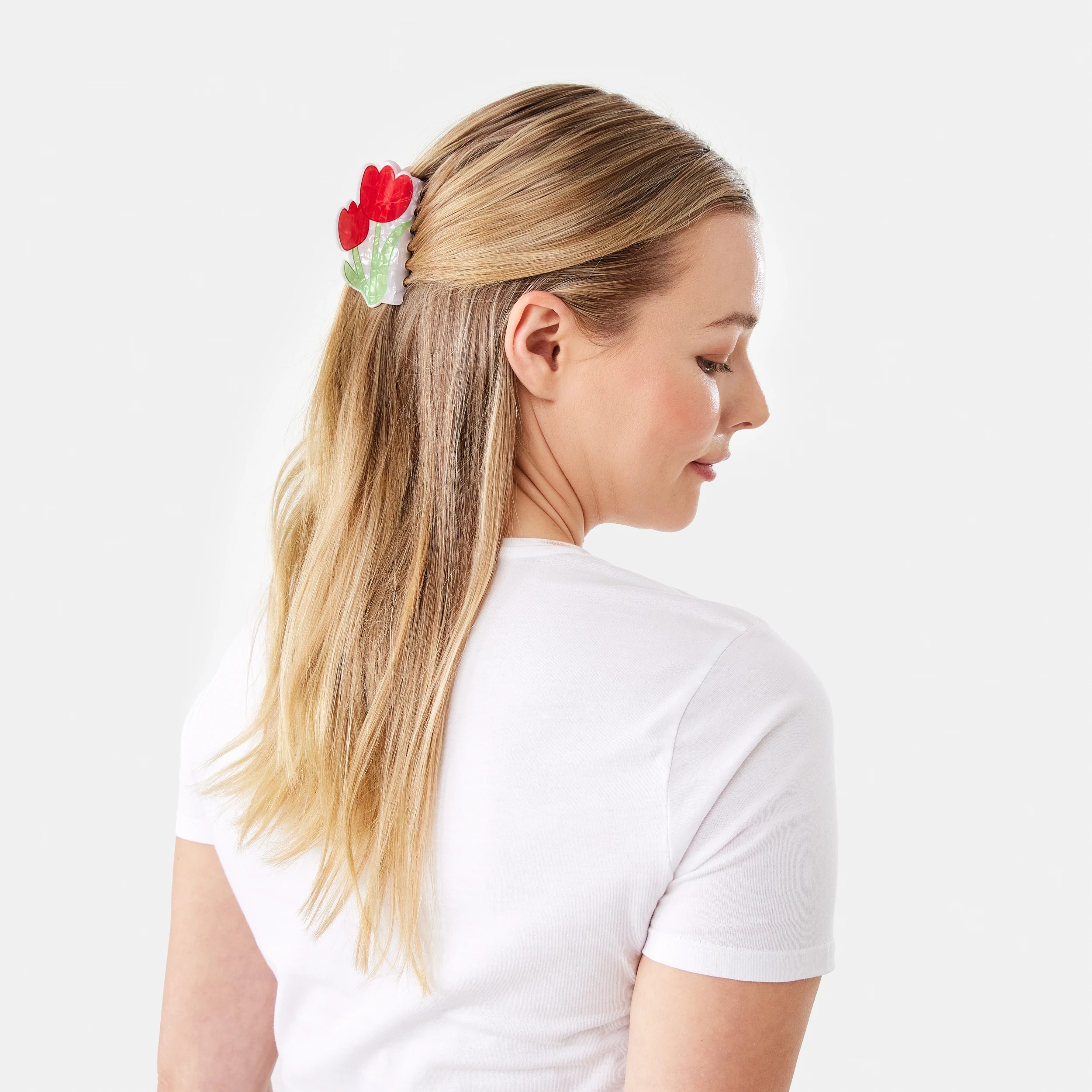 3 Novelty Tulip Claw Hair Clip, 3 of 4