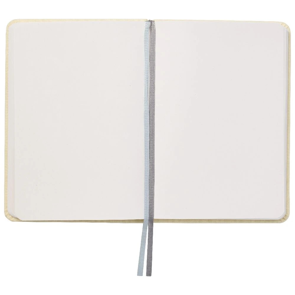 4 Modena A6 Linen Plain Notebook Buttermilk, 4 of 5