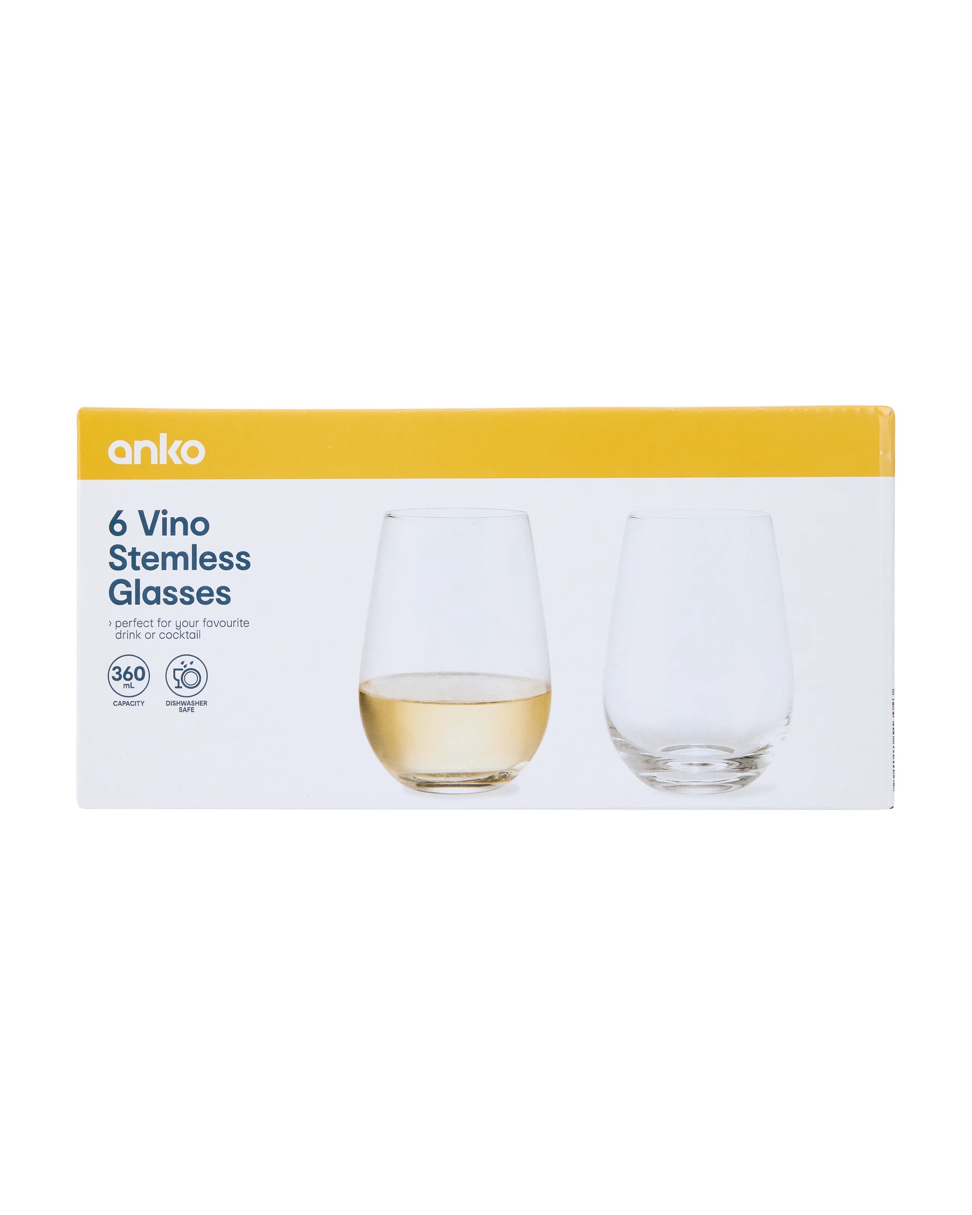 6 6 Vino Stemless Glasses, 6 of 6