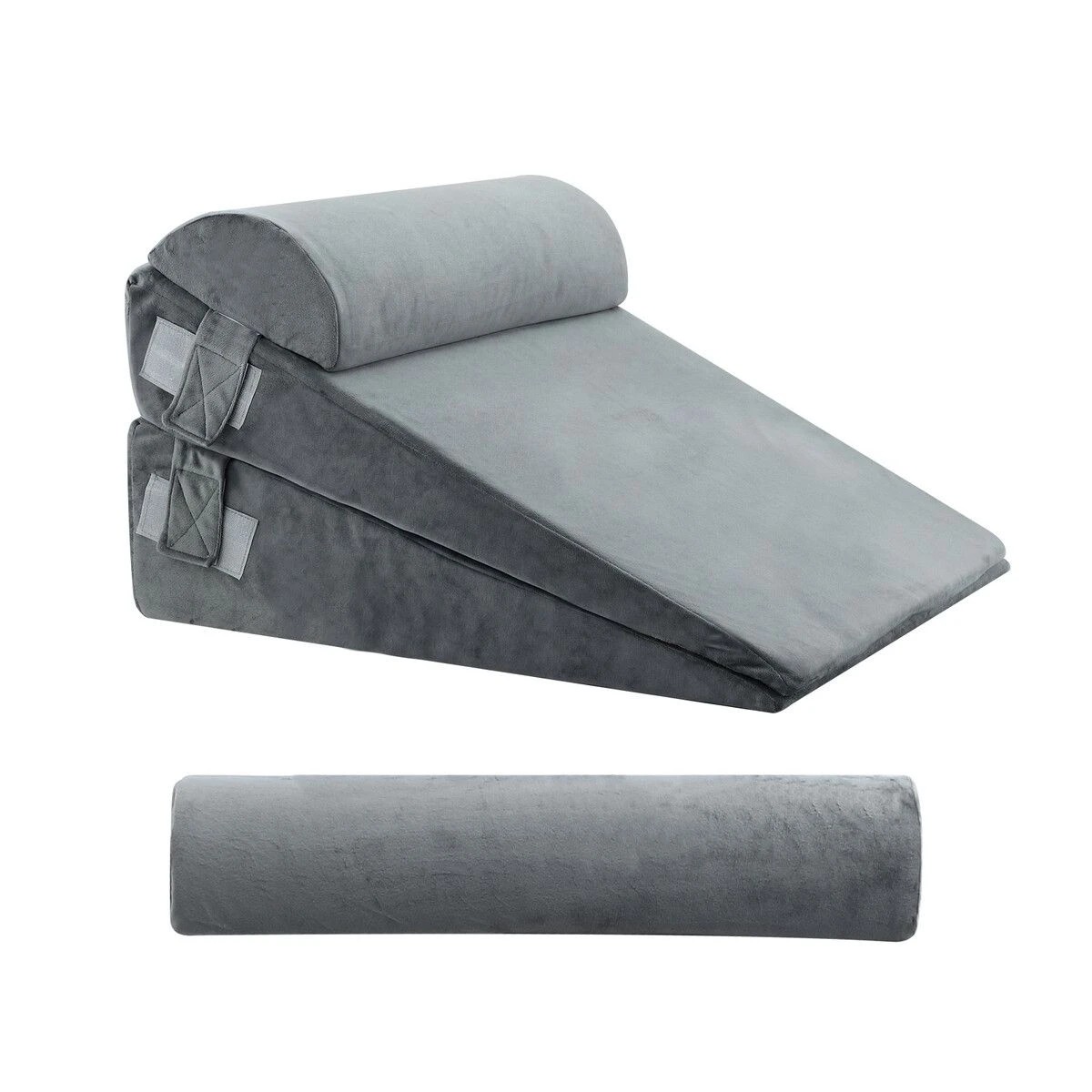 LUXDREAM Bed Wedge Pillow Set 4PCS Ergonomic Adjustable Foam Support ...