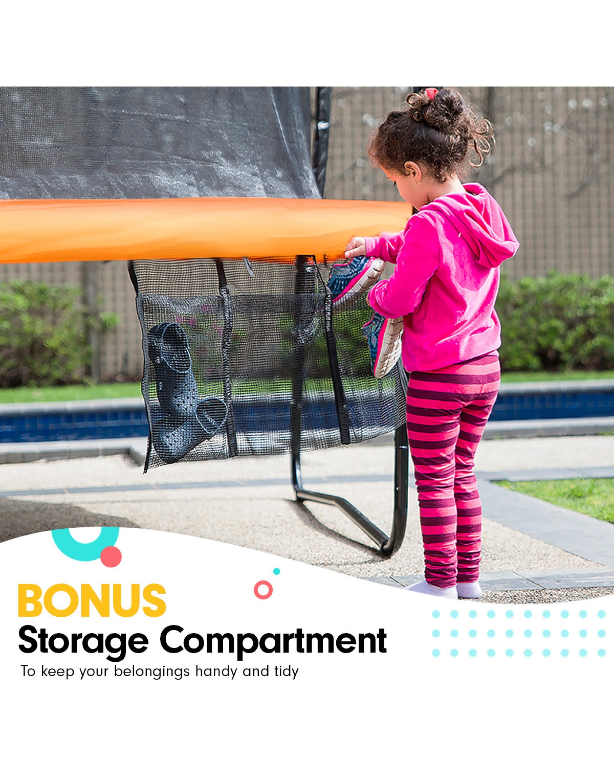 4 Kahuna 8 ft Trampoline Spring Outdoor - Orange, 4 of 8