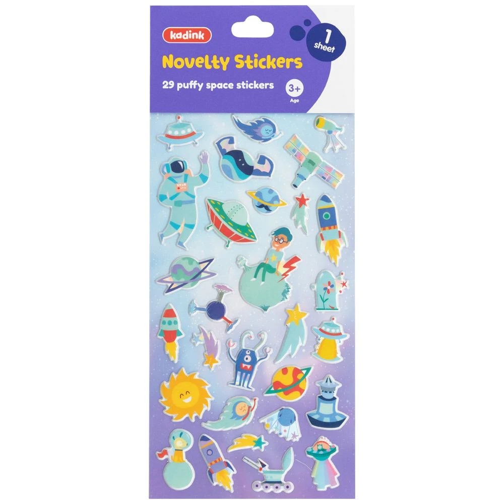 1 Kadink Puffy Sticker Sheet Space Design, 1 of 1