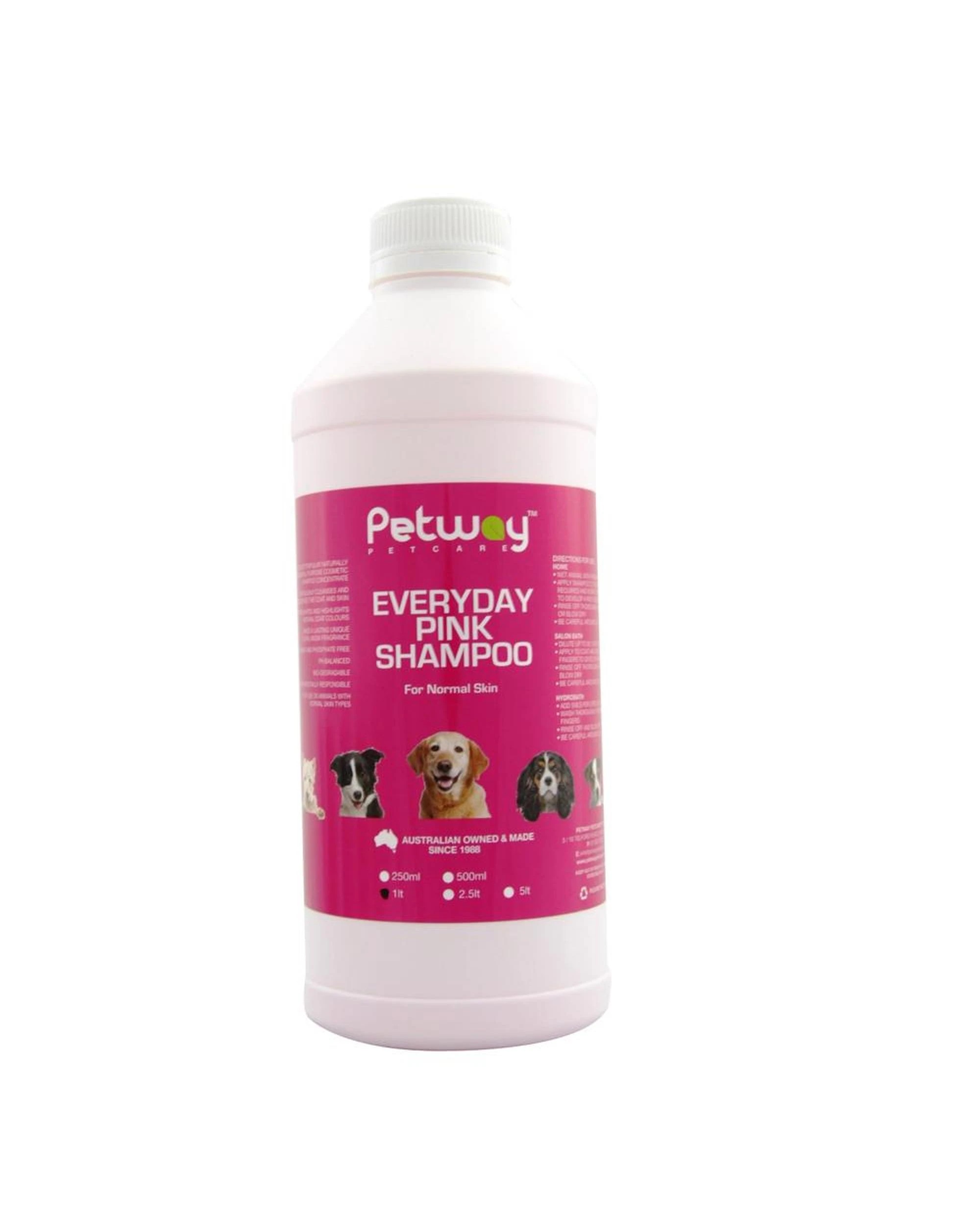 1 Petway Petcare Everyday Pink Dog Grooming Shampoo 1L, 1 of 1