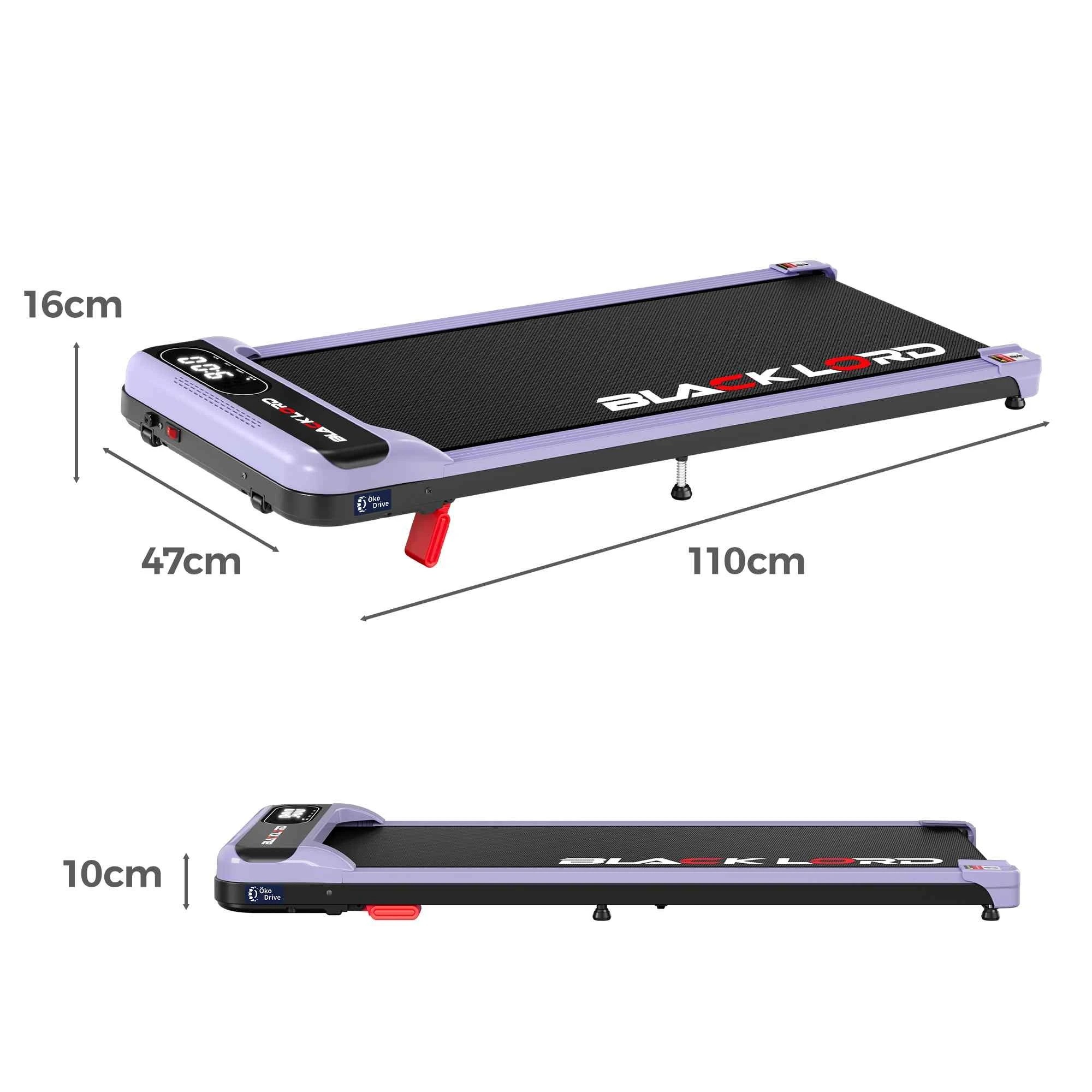 3 Black Lord Treadmill Electric Walking Pad Incline Home Gym Remote - Purple, 3 of 10