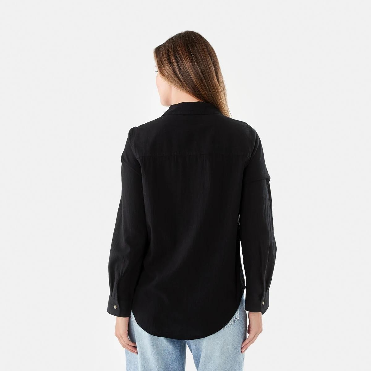 3 Long Sleeve Casual Shirt Black, 3 of 8