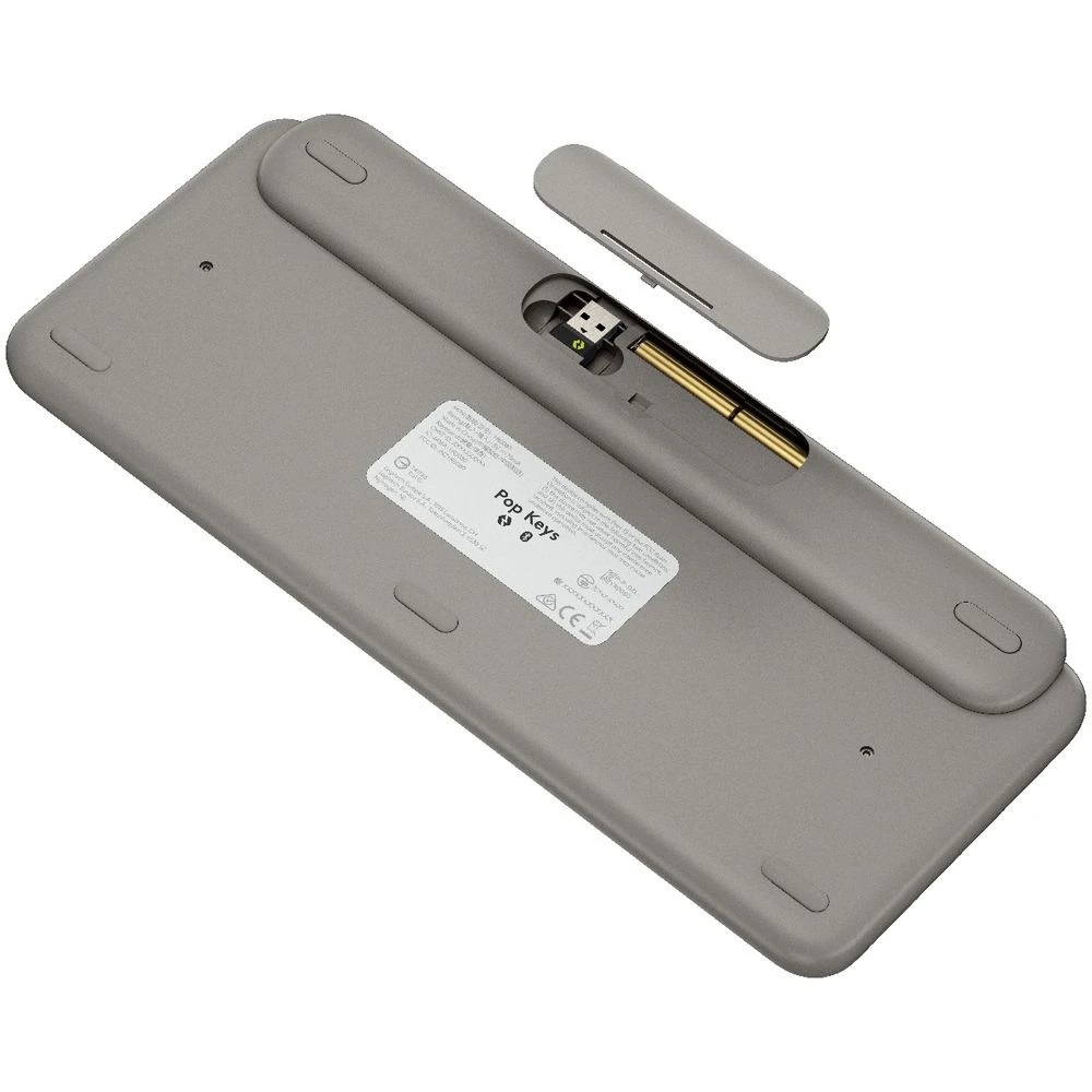 5 Logitech POP Keys Wireless Keyboard Mist Sand, 5 of 7