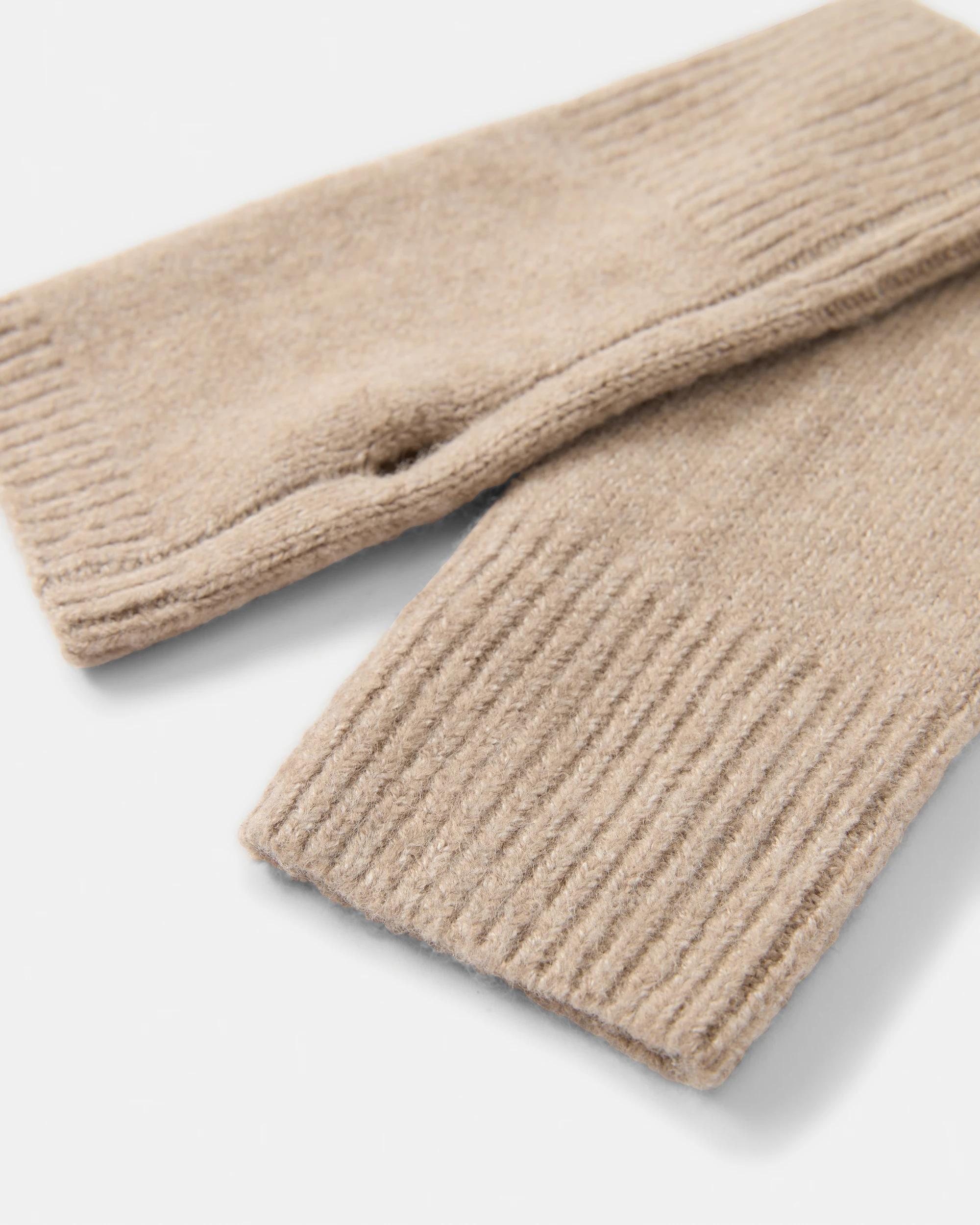 3 Fine Knit Gloves Bge Otml, 3 of 3