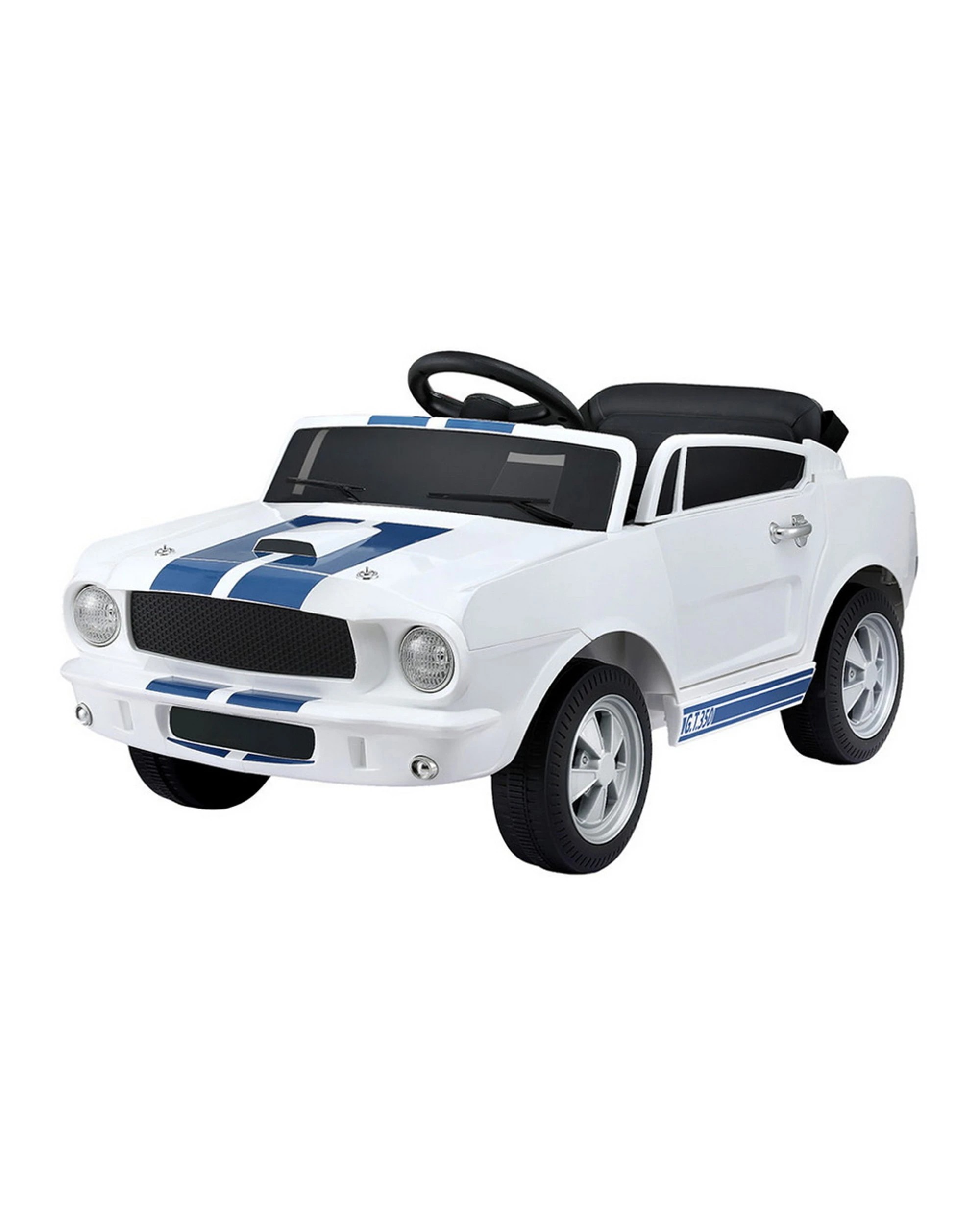 1 Shelby Kids Electric Ride On Car Licensed GT350 Outdoor Toys Cars Music Remote - White, 1 of 8