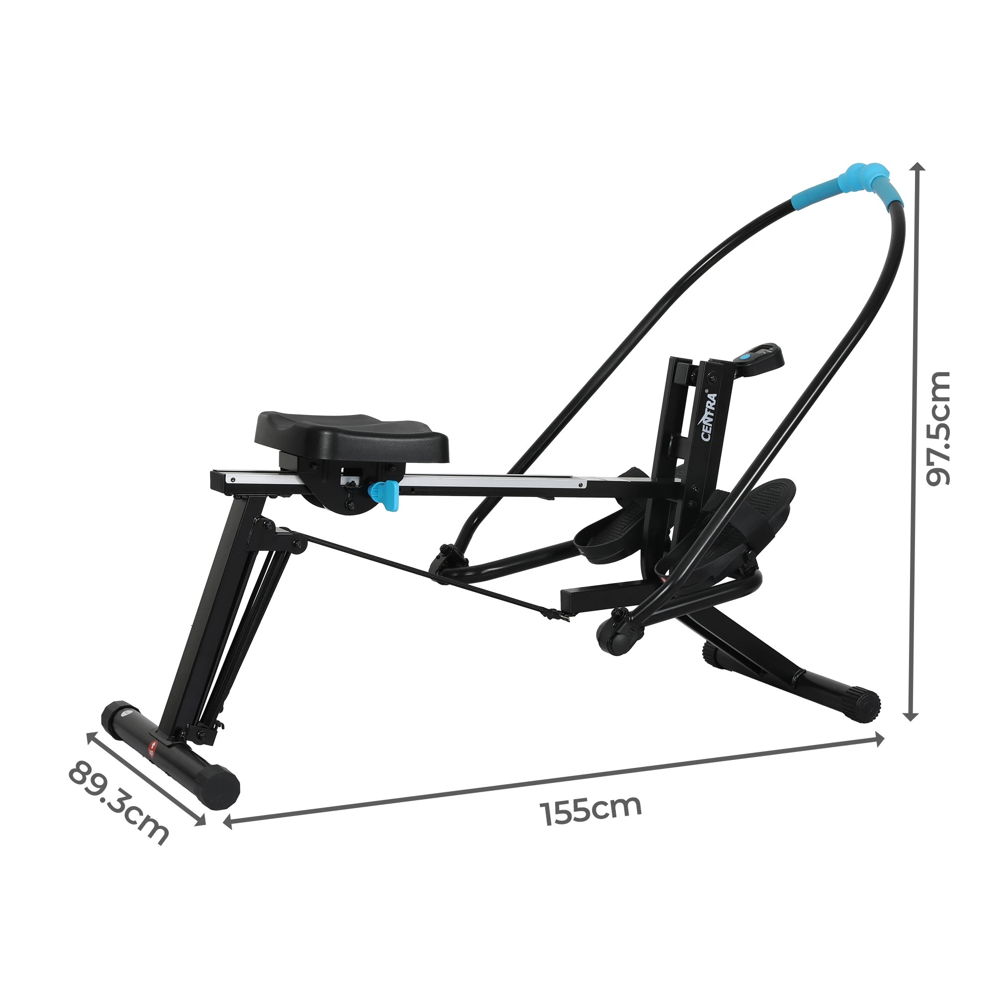3 Centra 2 In 1 Rowing Machine Strength Training Leg LED Display Exercise Home Gym, 3 of 8