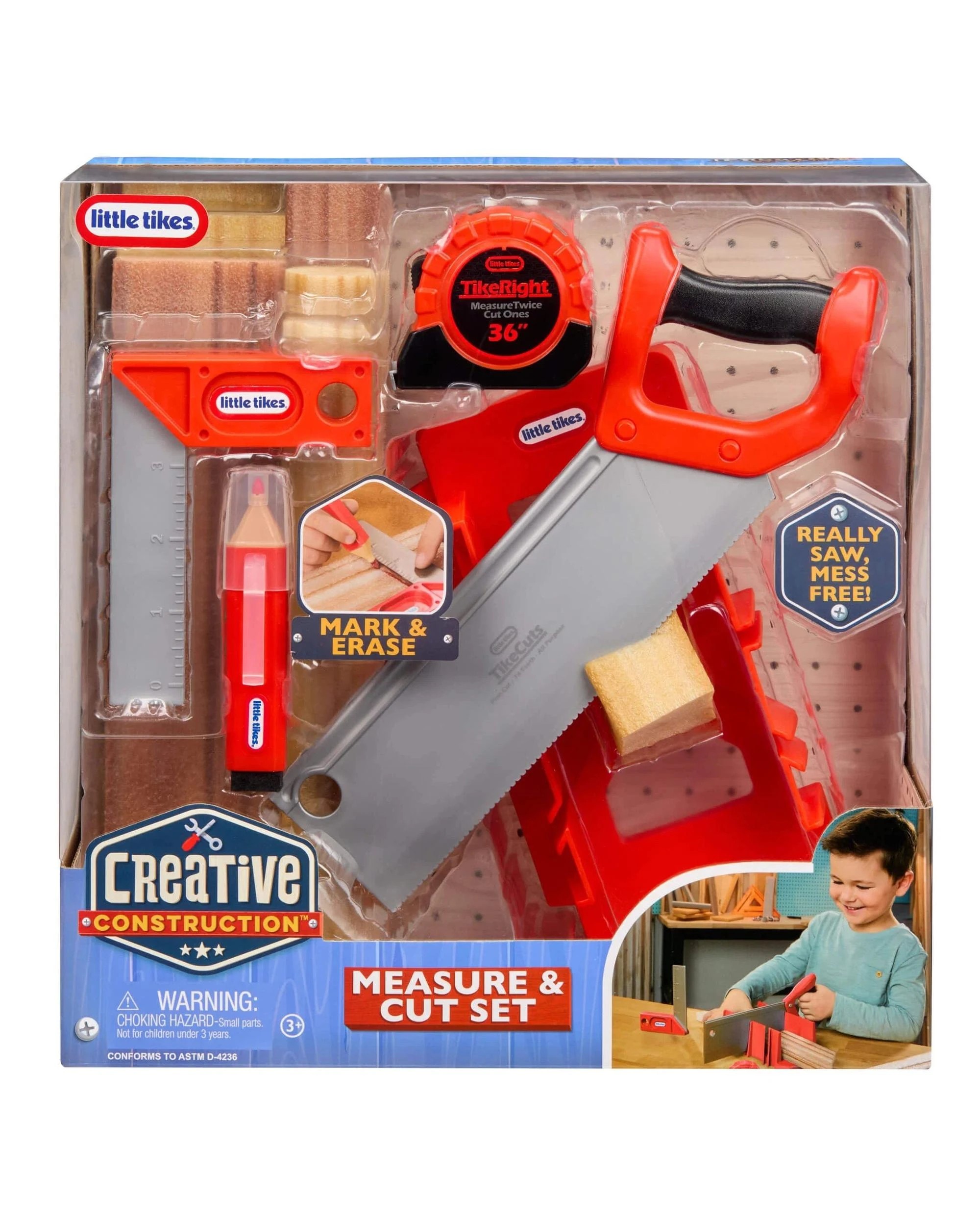 1 Little Tikes Creative Construction Measure and Cut Set, 1 of 8