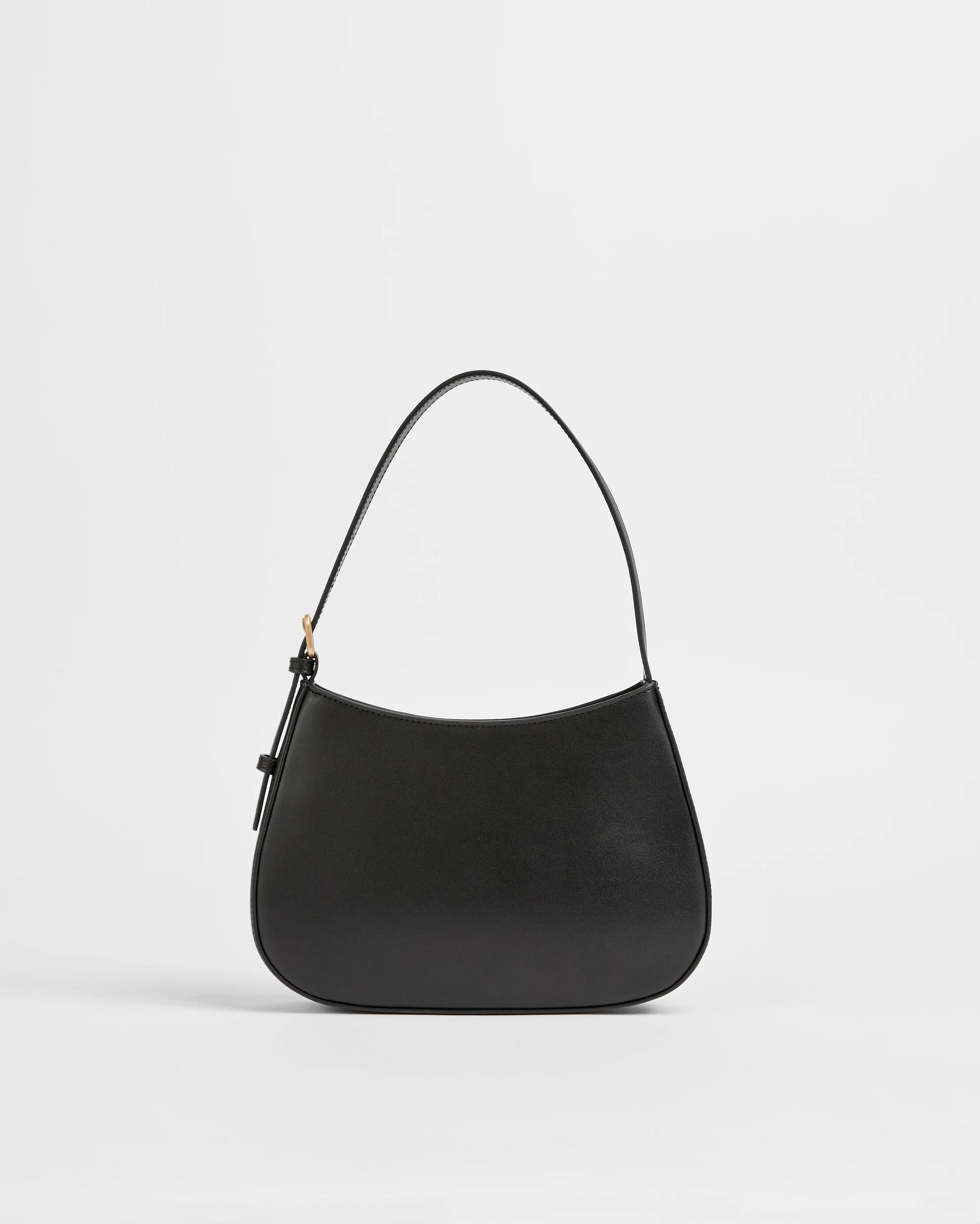 1 Target Woman Buckle Detail Shoulder Bag BLACK, 1 of 1