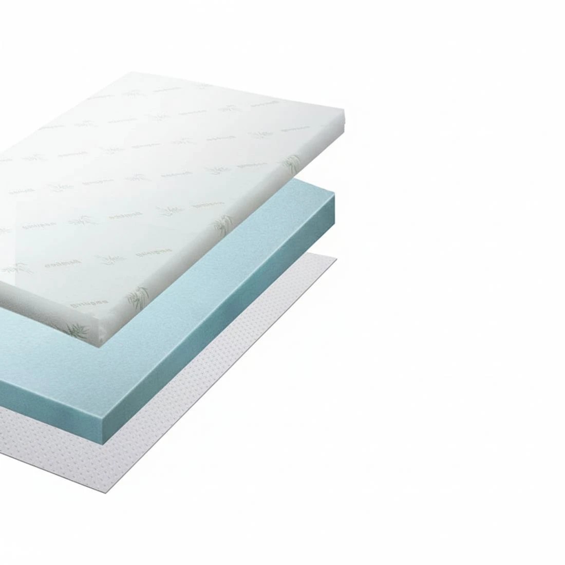 4 Giselle Bedding Memory Foam Mattress Topper Cool Gel 8cm Single - White, 4 of 5