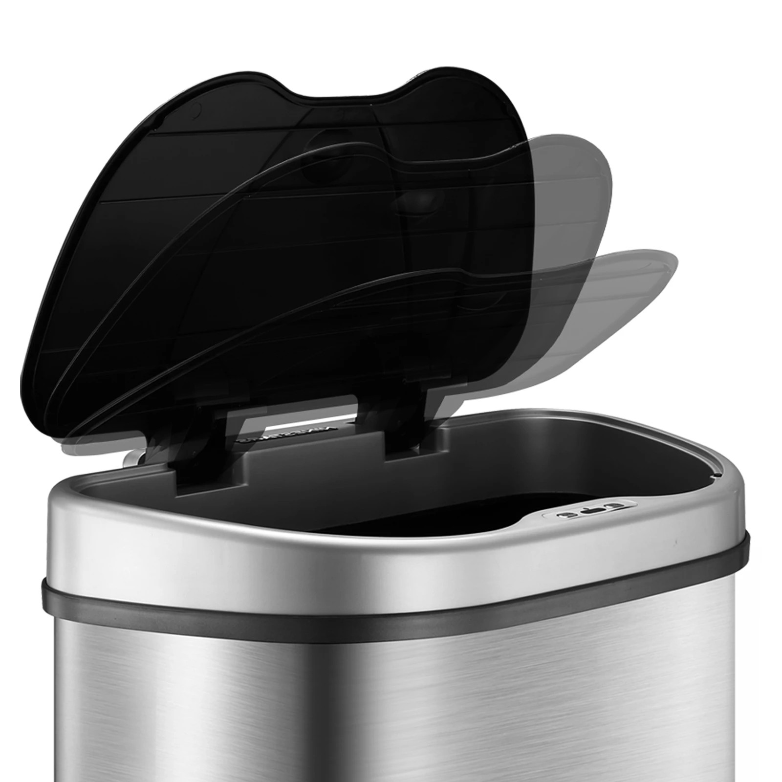 4 Maxkon 70L Sensor Rubbish Bin Dustbin Recycling Waste Garbage Motion Dual Kitchen Trash Can Auto Household Stepbin, 4 of 4