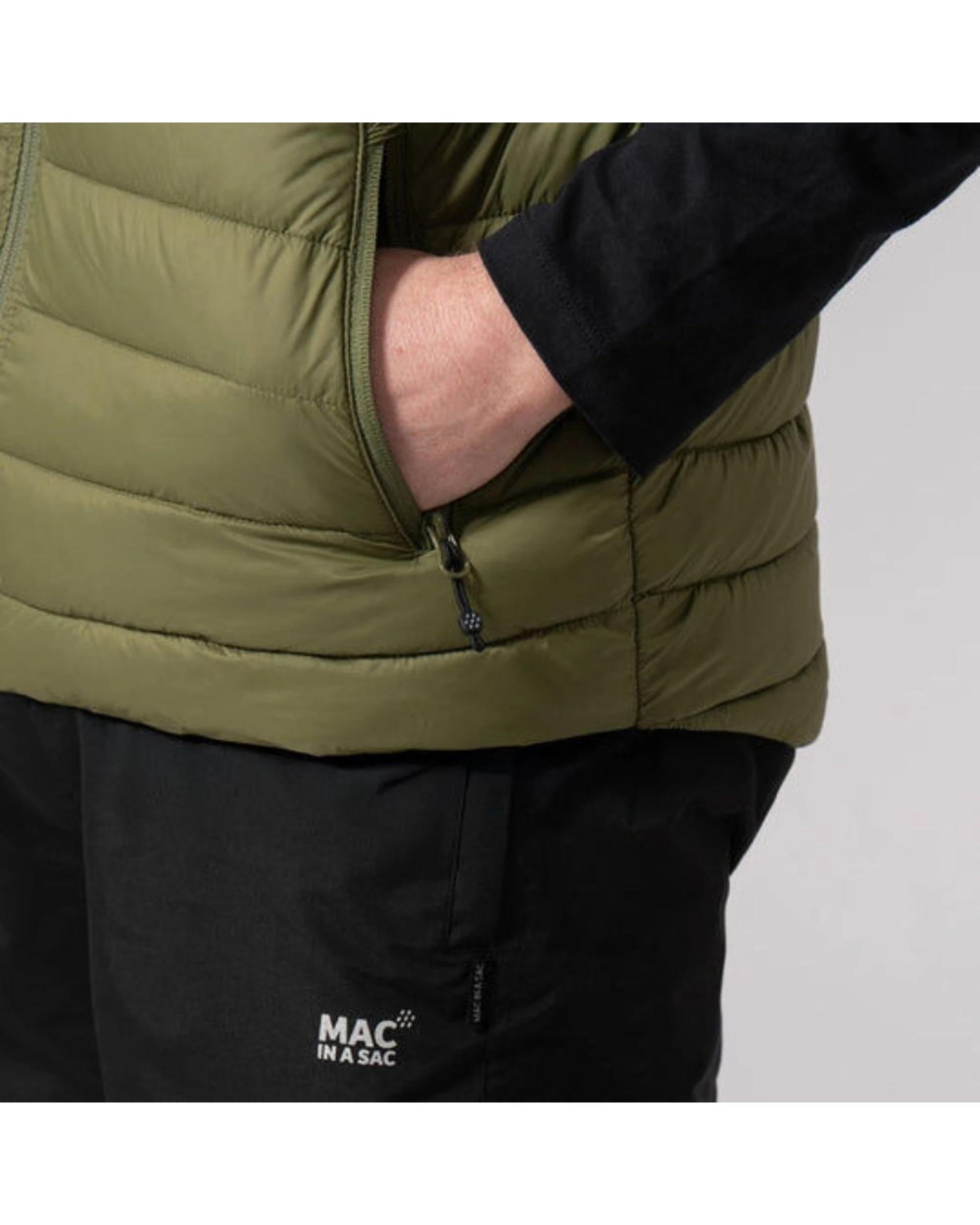 3 Mac In A Sac Synergy Packable Men's Thermolite Vest GREEN, 3 of 7