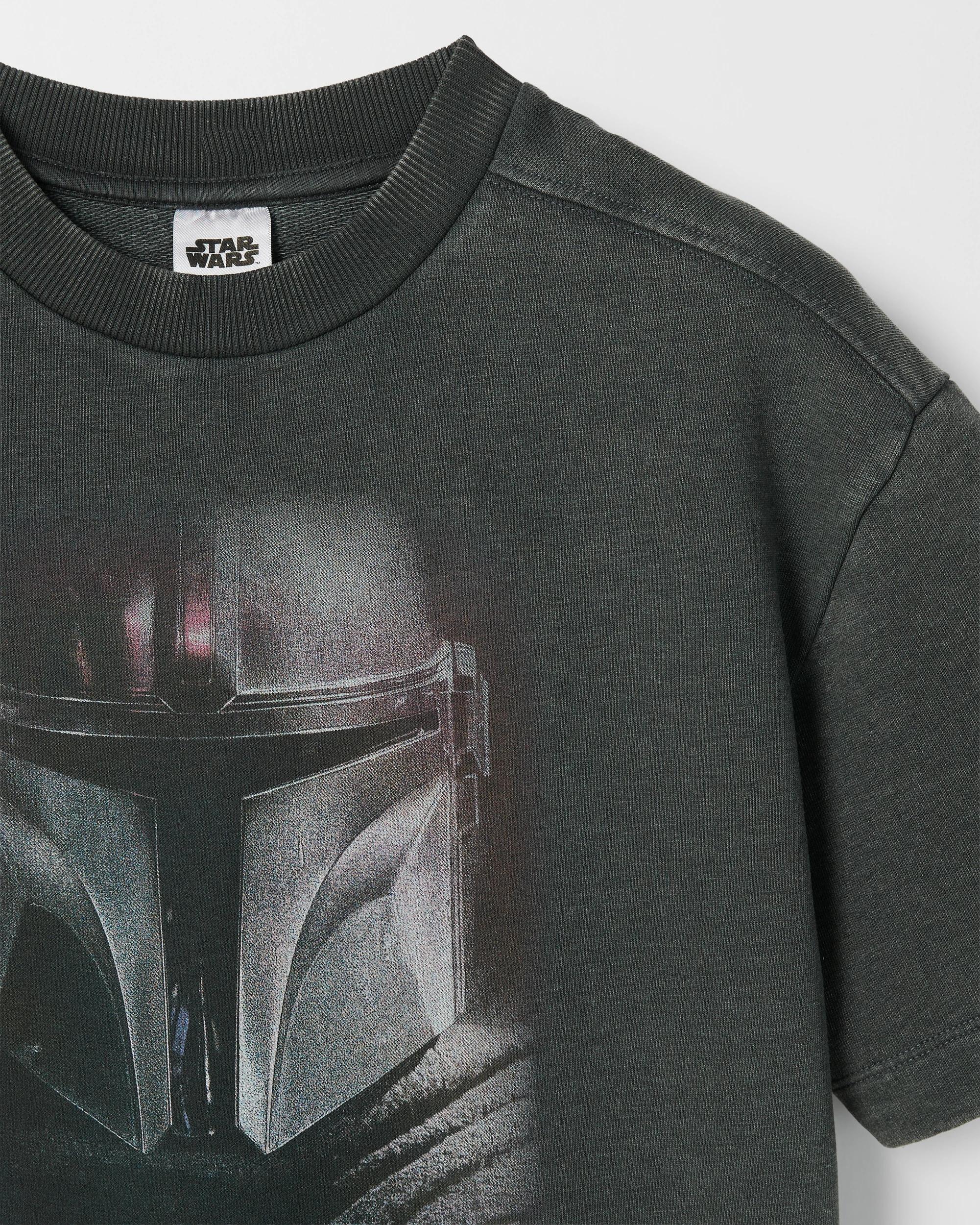 2 Disney The Mandalorian Australian Cotton Blend Oversized Washed T-Shirt THE MANDALORIAN, 2 of 2