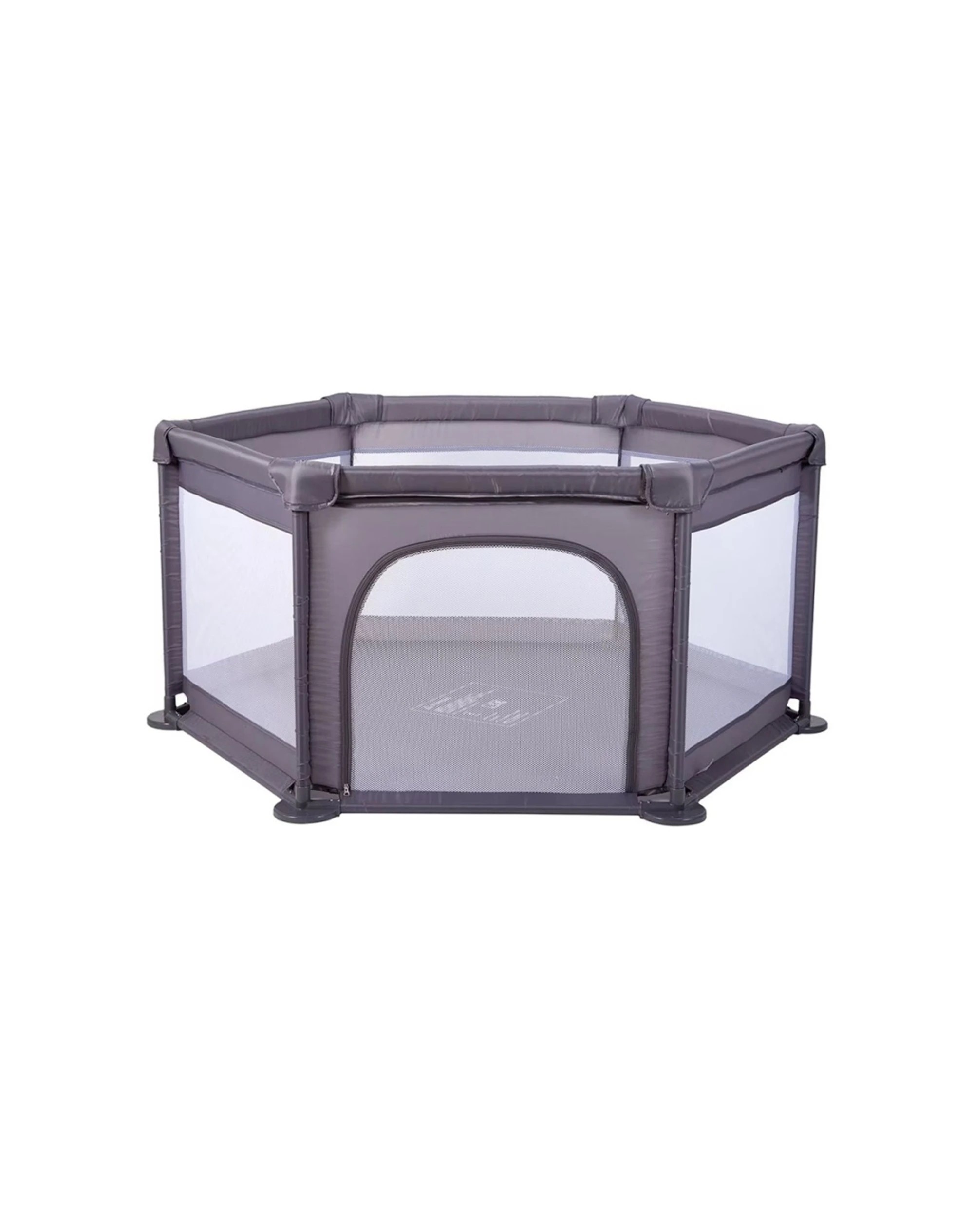 2 Babystudio 6 Sided Toy Baby Infant Newborn Playpen 64x120cm Base - Grey, 2 of 7