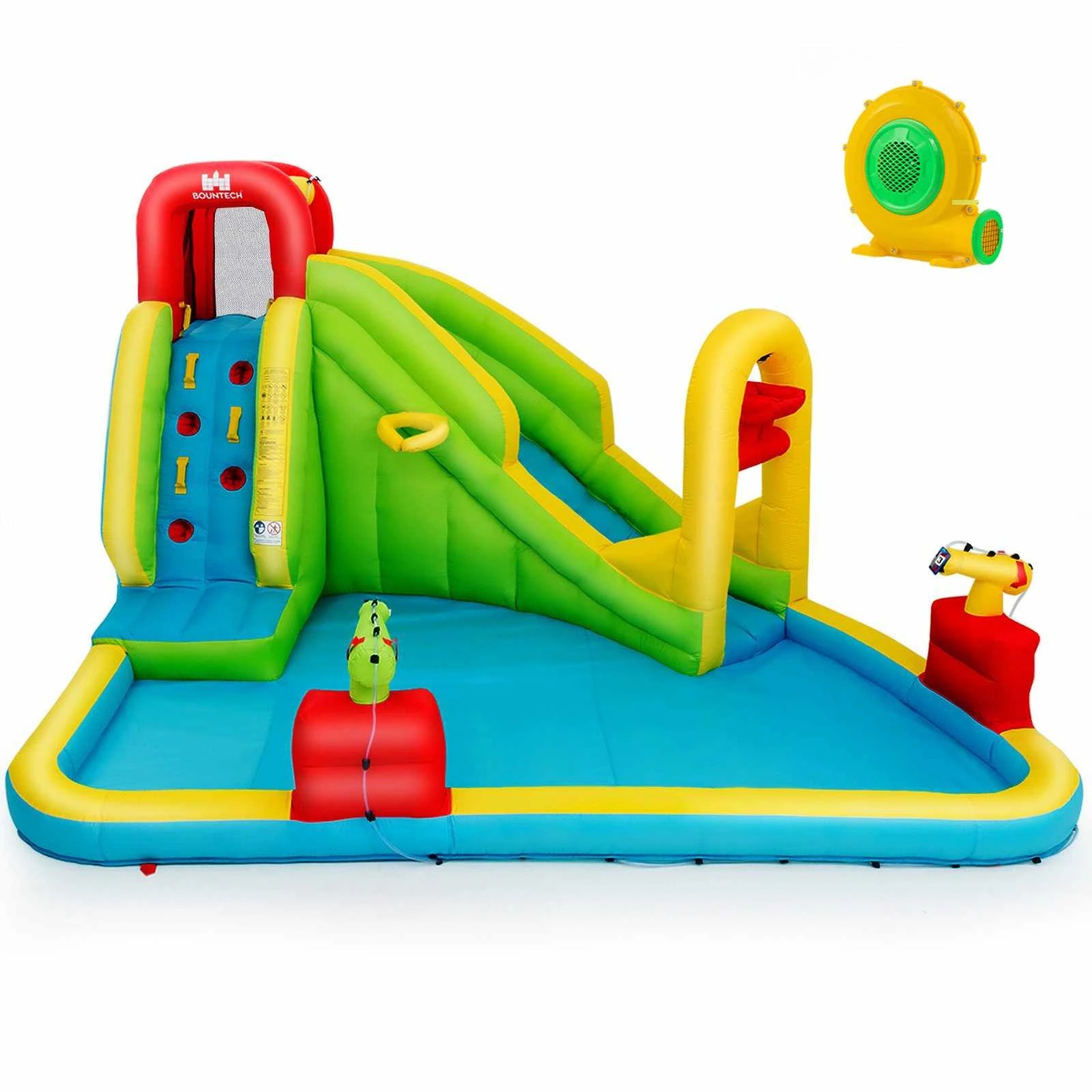 1 Costway Inflatable Jumping Castle Bouncer House Water Cannon w/Blower, 1 of 1