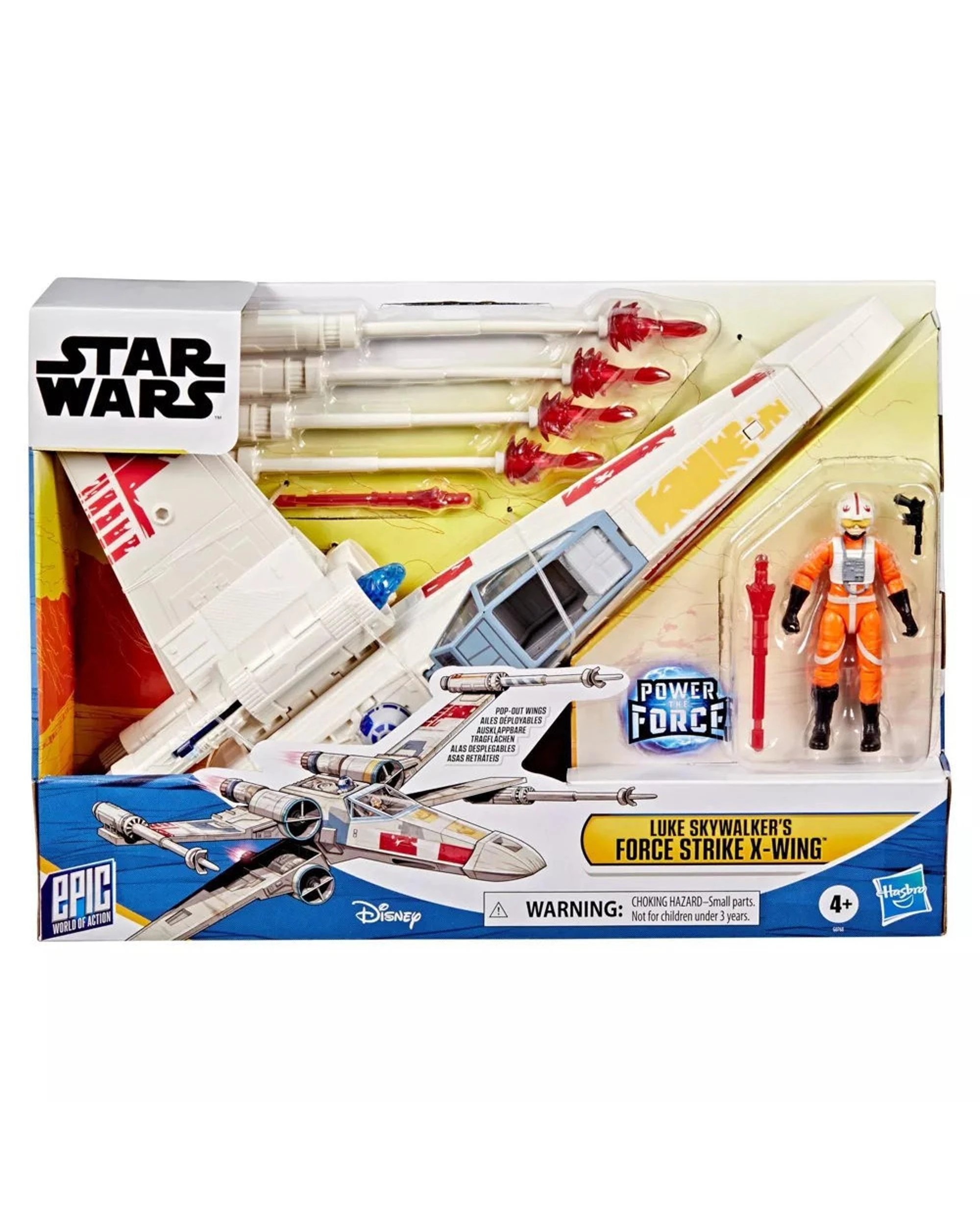 2 Star Wars Epic World of Action Power the Force Luke Skywalker's Force Strike X-Wing Action Figure Set, 2 of 5